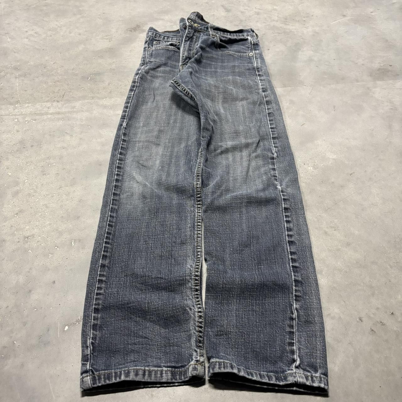 Levi's × Vintage Crazy Vintage Y2K/2000s Grunge Faded Dark Wash Levi’s Denim Jeans! Size US 28 / EU 44 - 3 Thumbnail