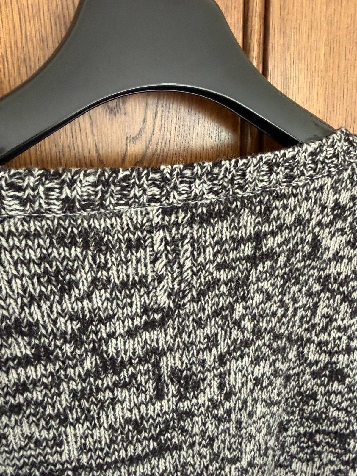 Saint Laurent Paris 1/1 FW16 Saint Laurent sample sweater leather wool scoop Size US S / EU 44-46 / 1 - 19 Thumbnail