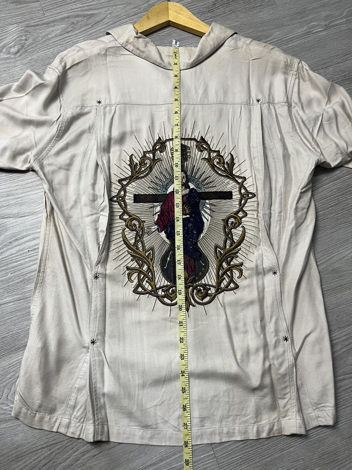 14th Addiction × If Six Was Nine × Japanese Brand Jesus Ego Tripping Open Collar Shirt Size US L / EU 52-54 / 3 - 7 Thumbnail