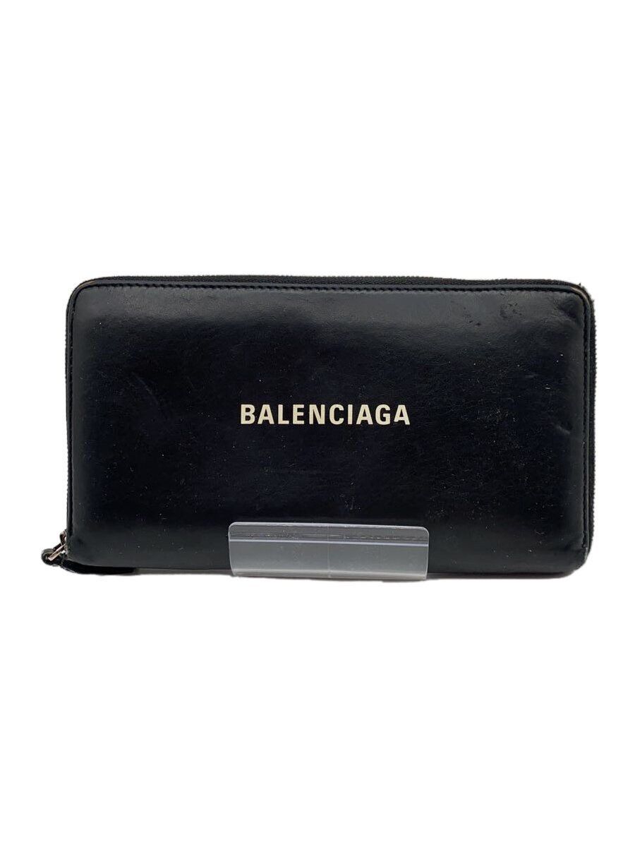 Balenciaga Balenciaga Leather Long Wallet Black Size ONE SIZE - 1 Thumbnail