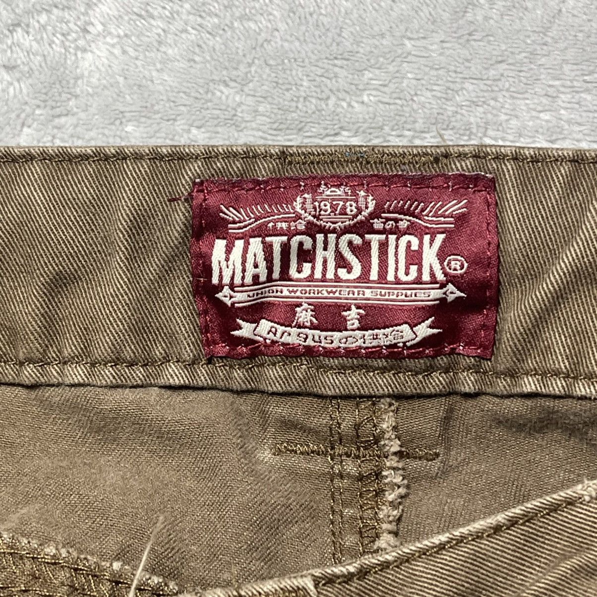 Other Vintage Matchstick Mens Cargo Pants Brown Cotton 33x30 Y2K Size US 33 - 3 Thumbnail