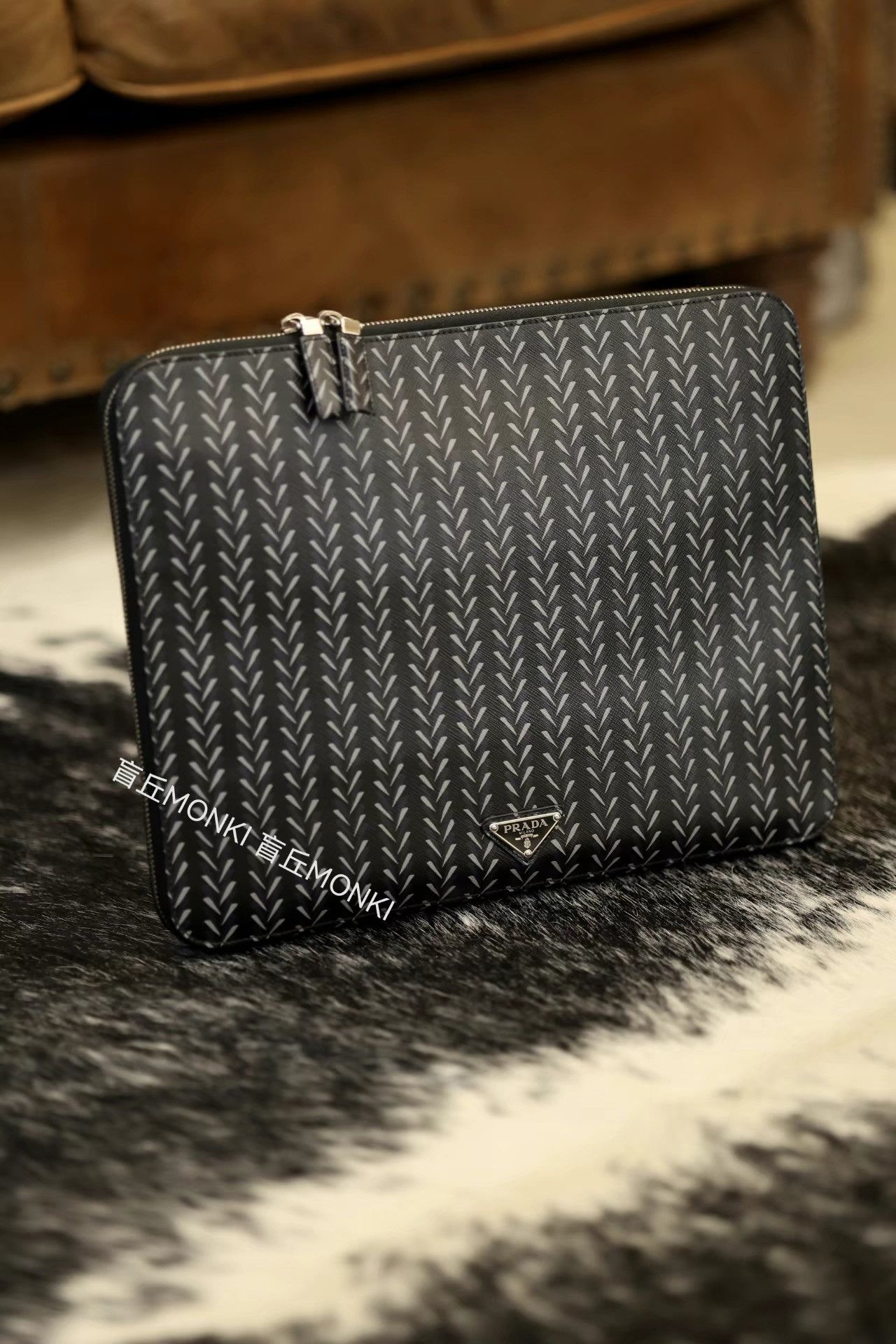 Prada Prada Men's Clutch Laptop Document Multi-purpose Bag K32 Size ONE SIZE - 1 Thumbnail
