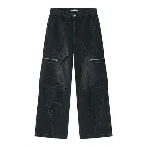 Jean VIBE Ripped Jeans Baggy Denim Size US 32 / EU 48 - 8 Thumbnail