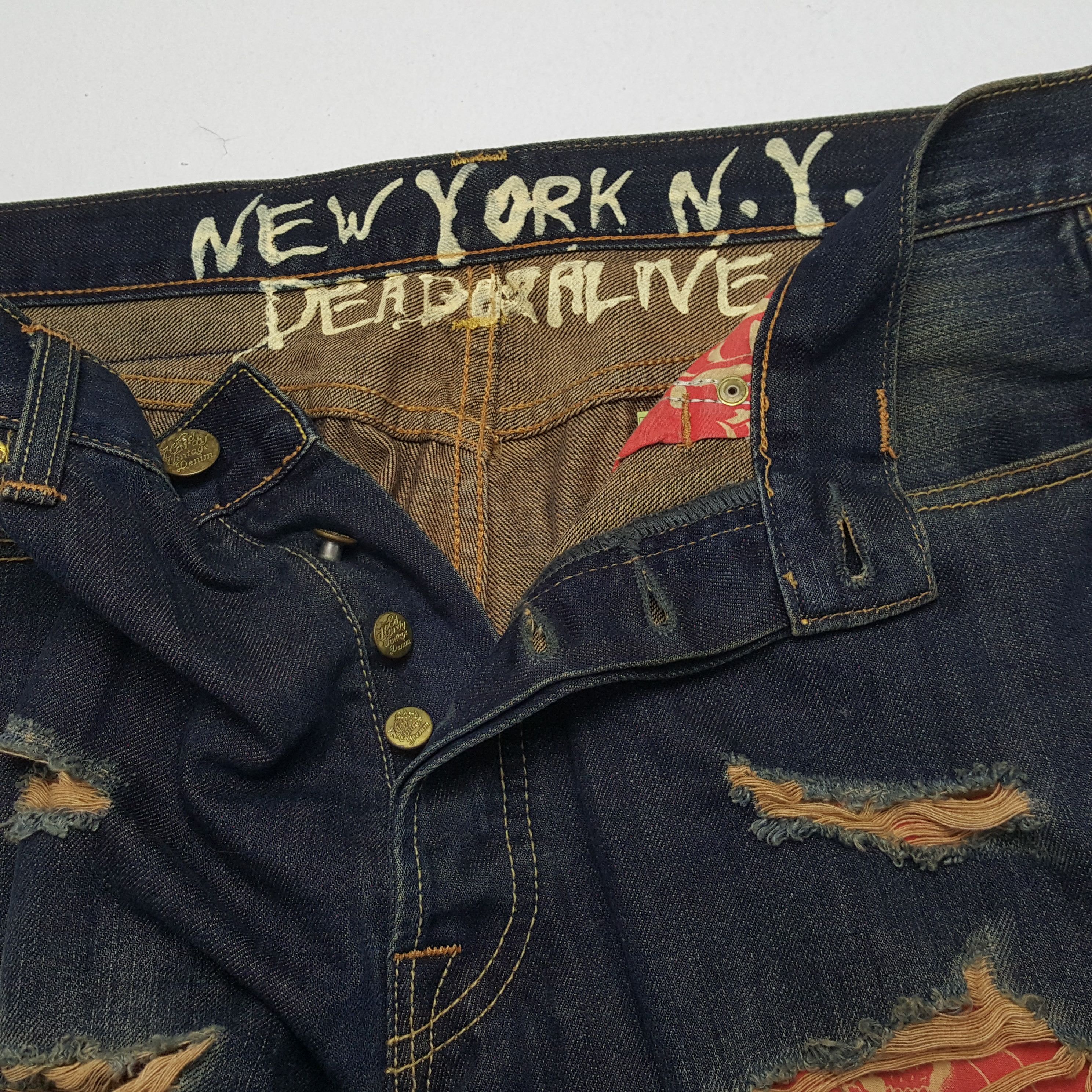 Christian Audigier × Ed Hardy × Vintage Vintage ED-HARDY by Christian Audigier American Style Jeans Size US 32 / EU 48 - 12 Thumbnail