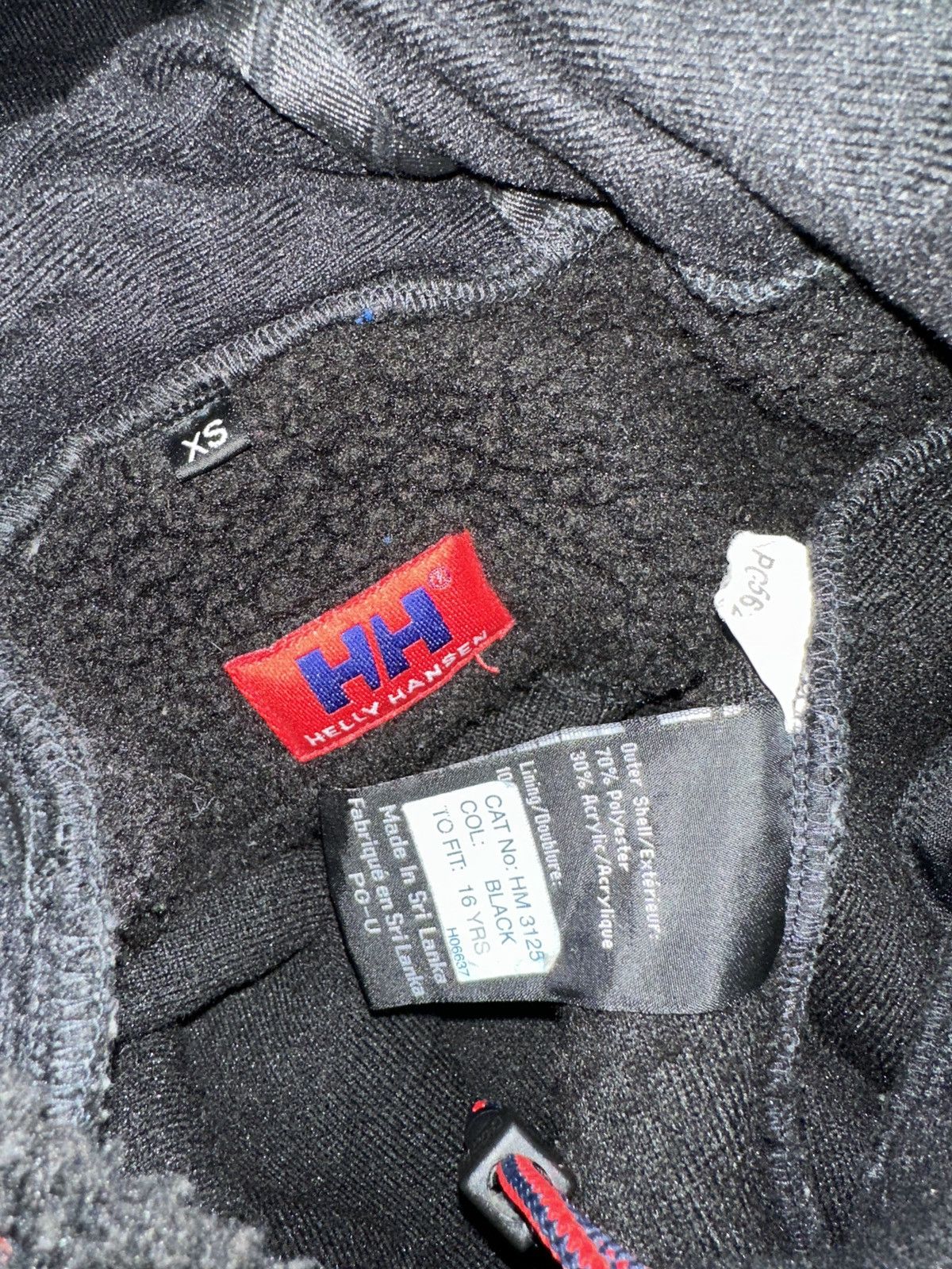 Helly Hansen Vintage Helly Hansen Navy Black Sherpa Hoodie Size US XS / EU 42 / 0 - 4 Thumbnail
