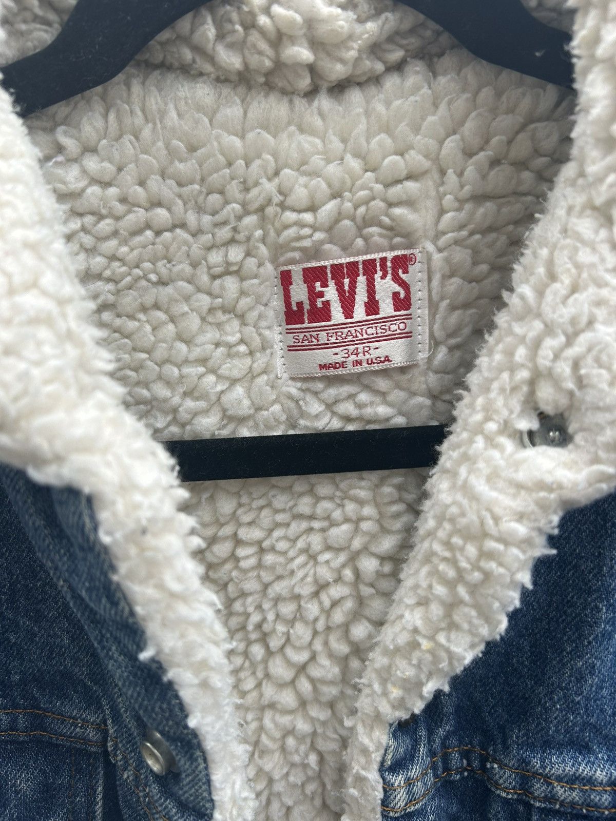 Levi's Vintage Clothing Levi’s Sherpa Lined Denim Trucker Jacket Vintage Faded Blue Size US S / EU 44-46 / 1 - 6 Thumbnail