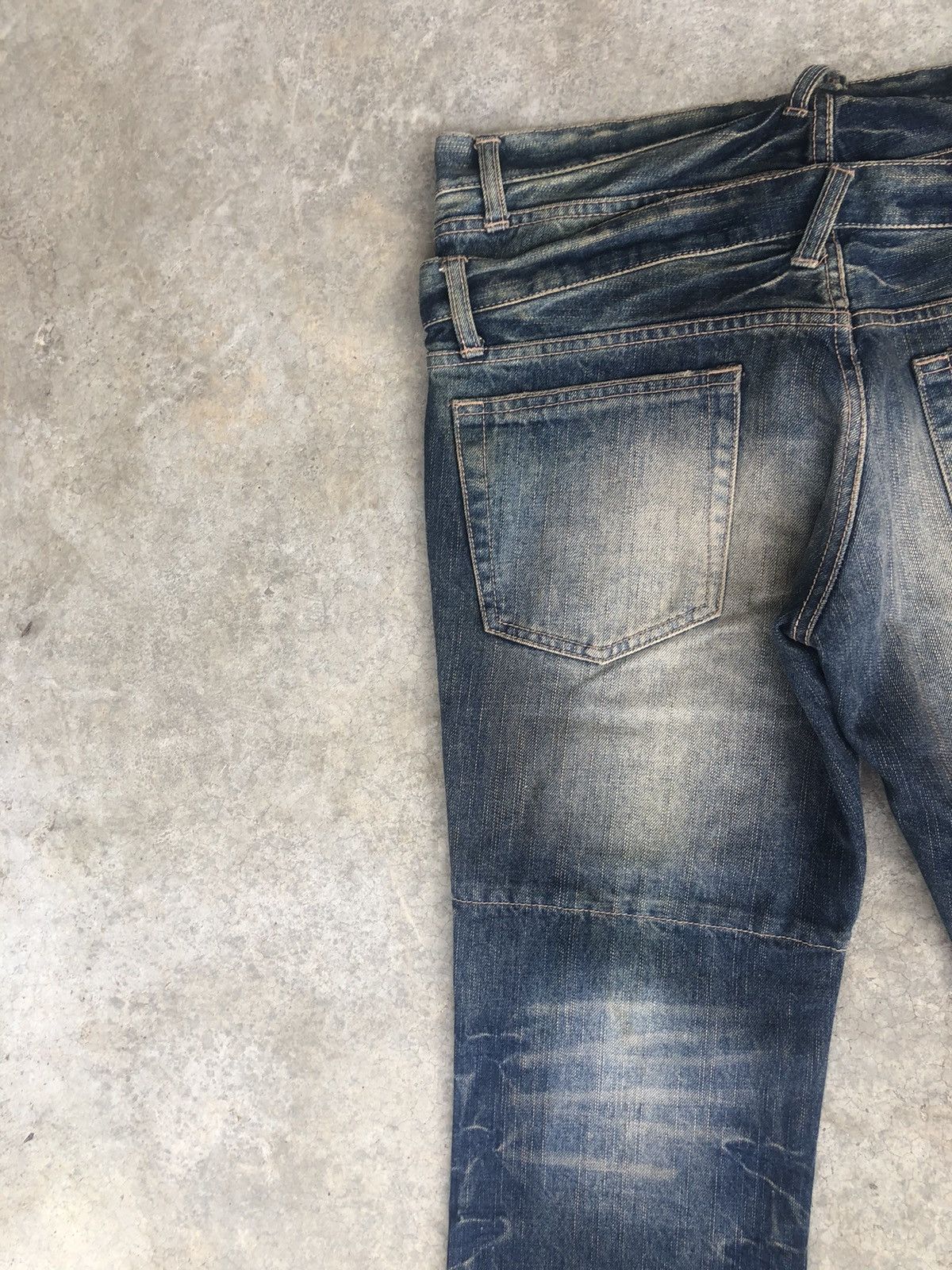 PPFM PPFM Double Waist Distressed Jeans Size US 32 / EU 48 - 9 Thumbnail