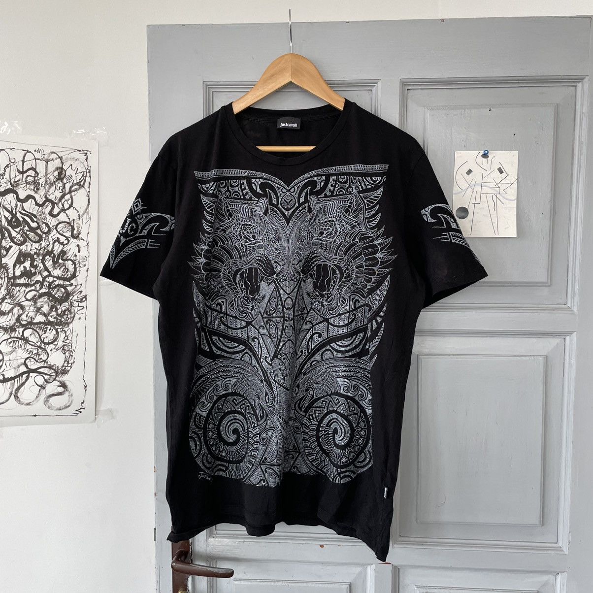 Just Cavalli Just Cavalli Barocco Style T-shirt Streetwear size XL Size US XL / EU 56 / 4 - 3 Thumbnail