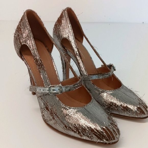 Maison Margiela Maison Margiela Distressed Metallic Mary Jane Pumps -EU36 Size US 6 / IT 36 - 2 Thumbnail