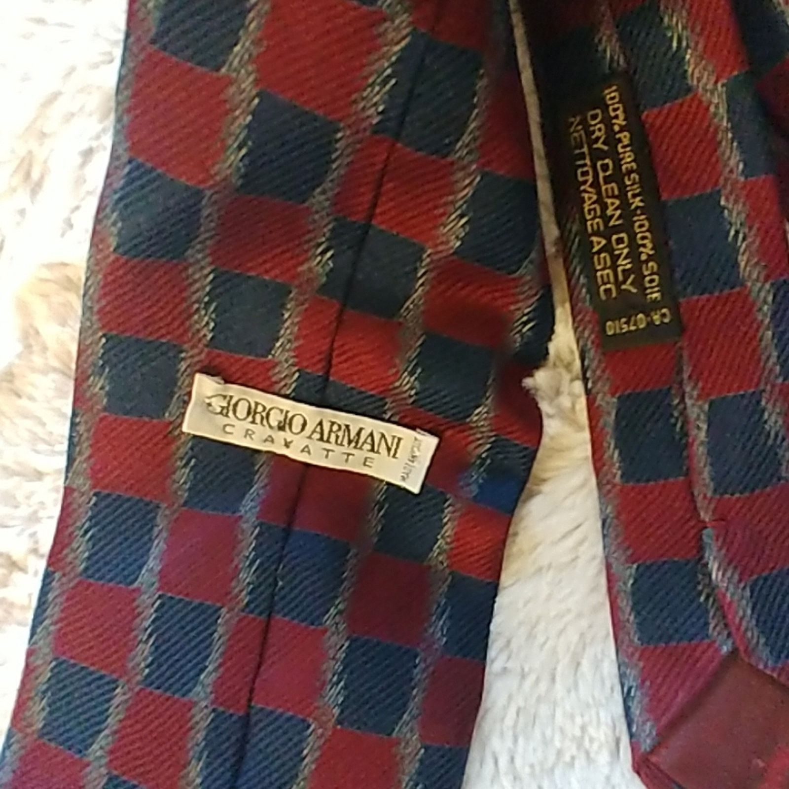 Giorgio Armani Giorgio Armani Tie Necktie 100% Silk Size ONE SIZE - 3 Thumbnail