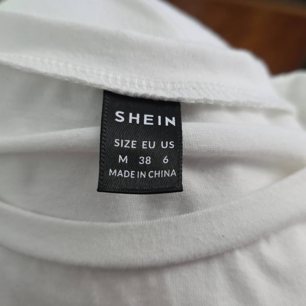 Shein Shein Women's Size Medium White Teal East Hampton Village Em Size M / US 6-8 / IT 42-44 - 2 Thumbnail