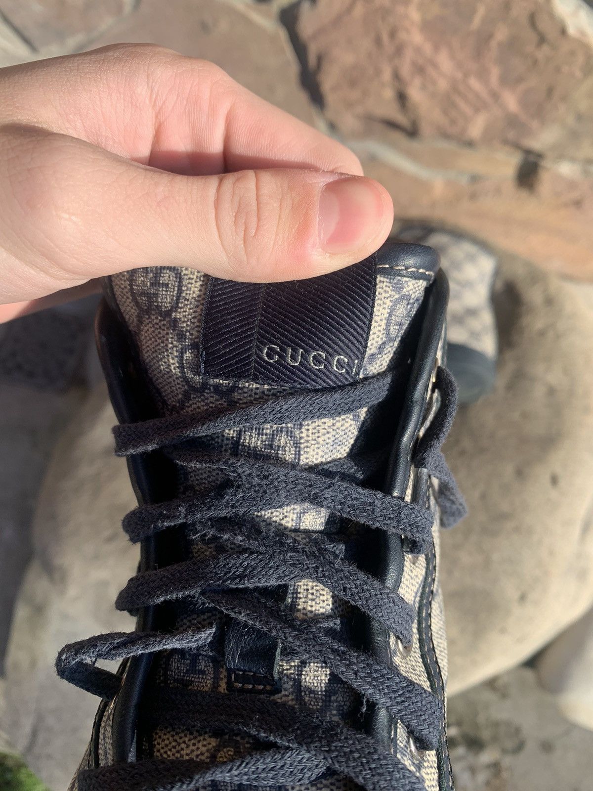 Gucci 🔥GUCCI MONOGRAM HIGHT TOP SNEAKERS Size US 9.5 / EU 42-43 - 10 Thumbnail