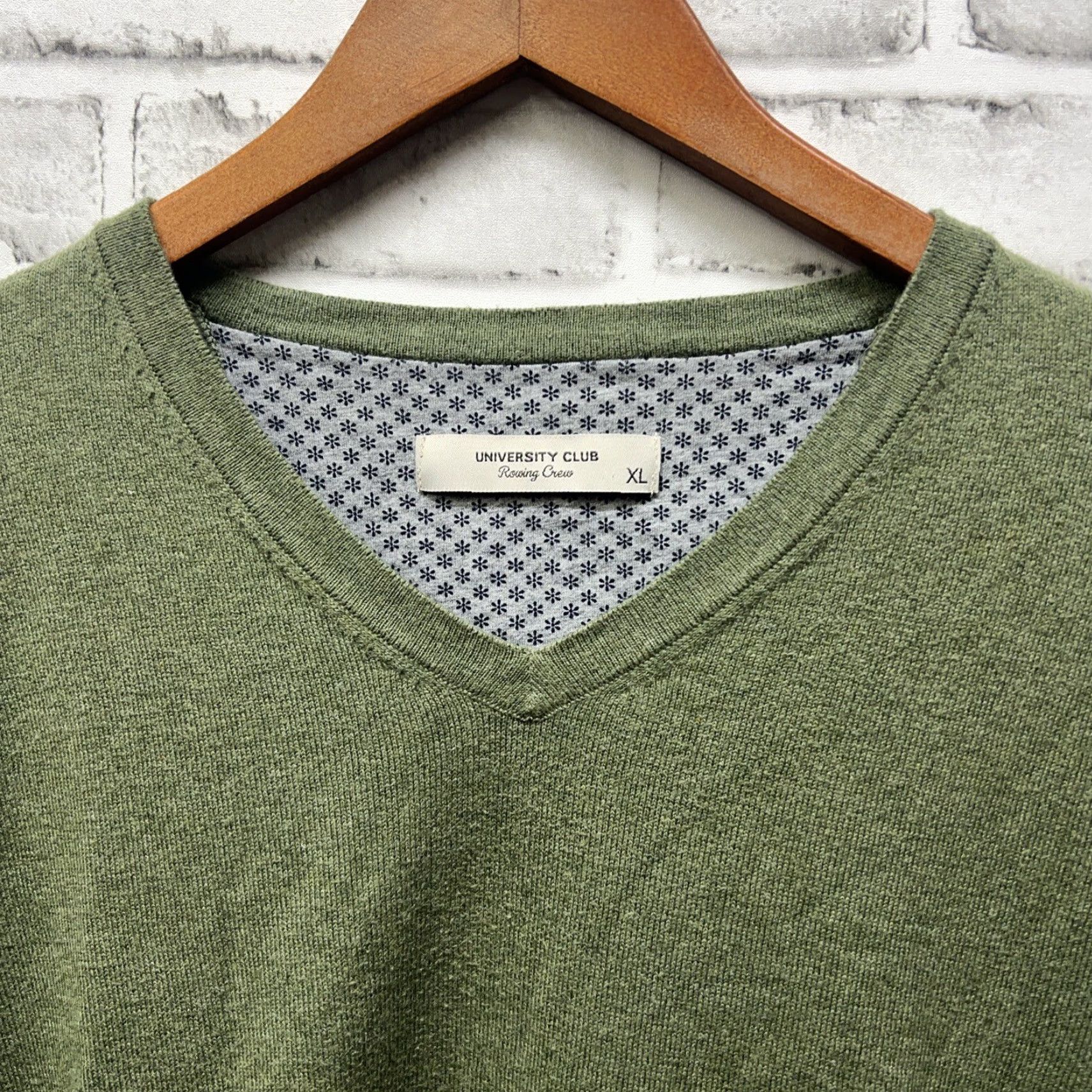 Vintage VINTAGE University Club Green Rowing Crew Sweater V-Neck Mens XL Size US XL / EU 56 / 4 - 2 Thumbnail