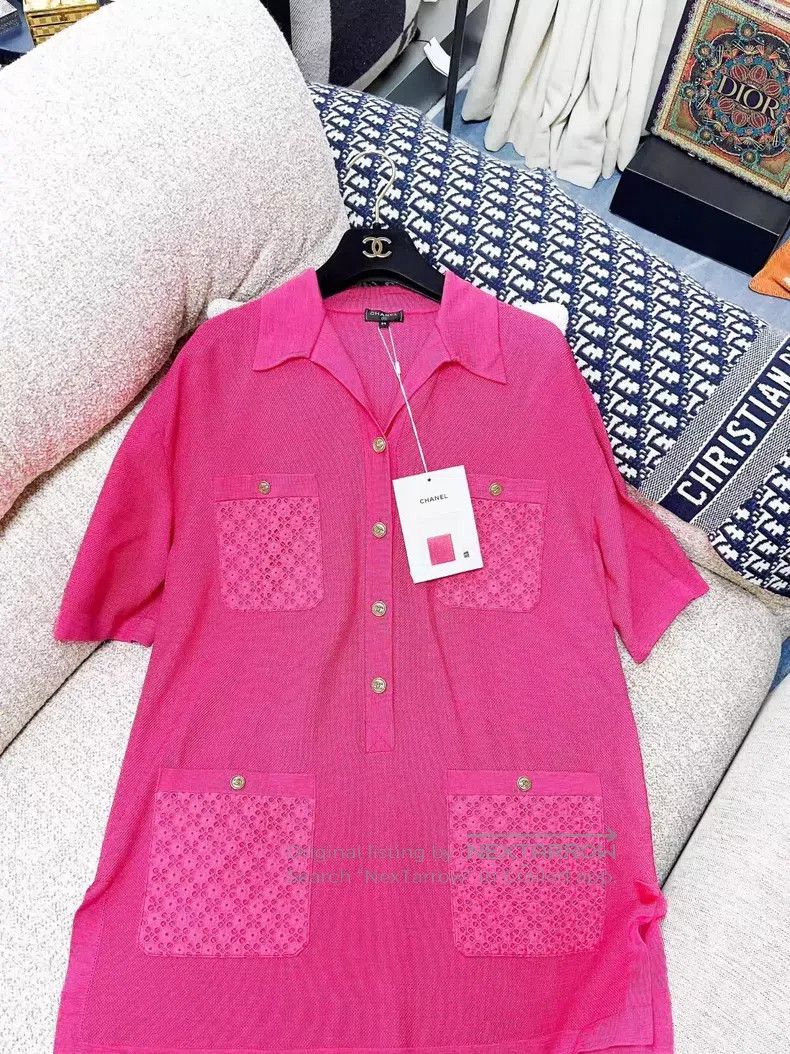 Chanel Chanel Knitted Polo short-sleeved dress Size XXS / US 00 / IT 34 - 2 Thumbnail