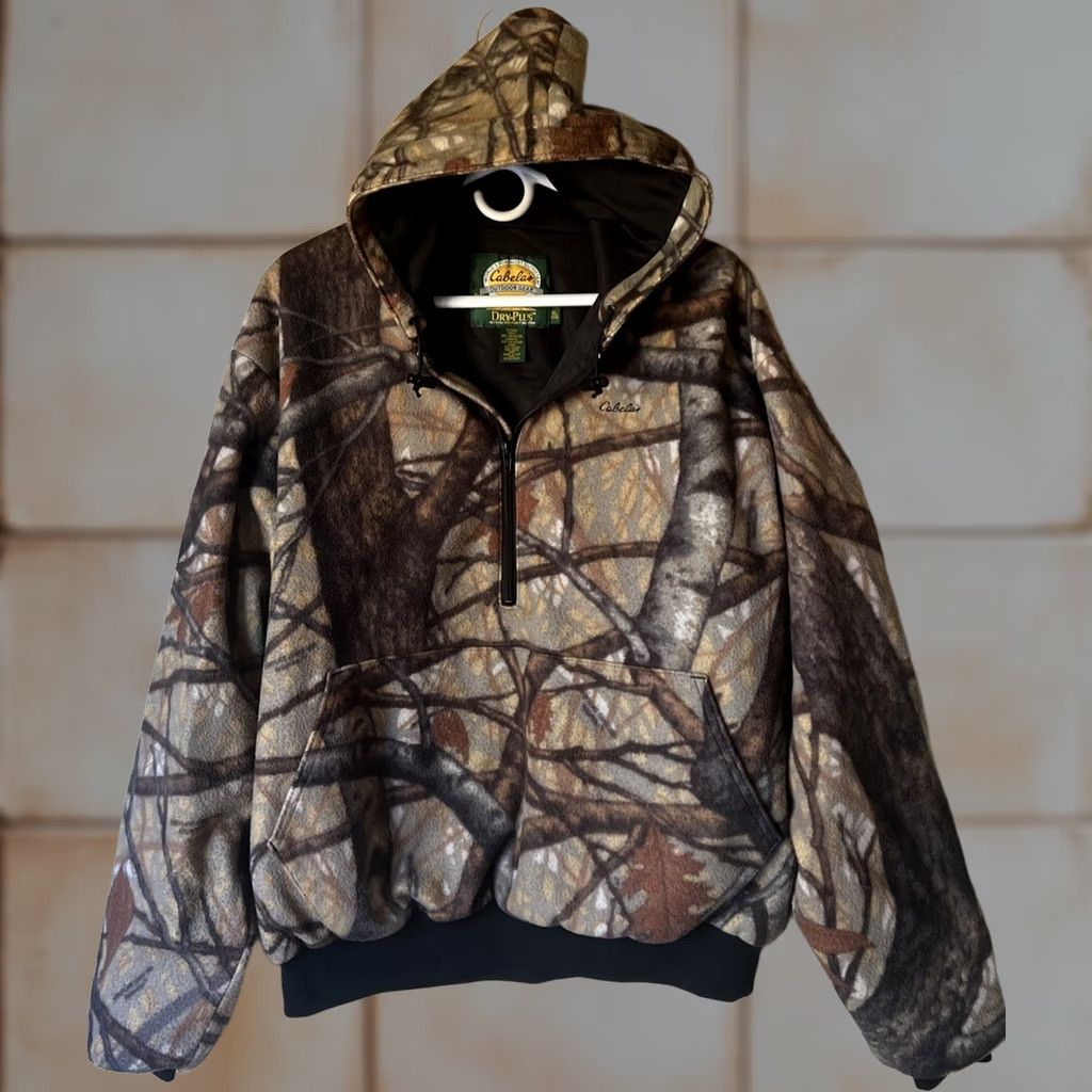 Vintage VINTAGE Cabelas Jacket Mens Size XL Dry Plus Hunting Coat Hooded USA 90s J2010 Size US XL / EU 56 / 4 - 1 Thumbnail