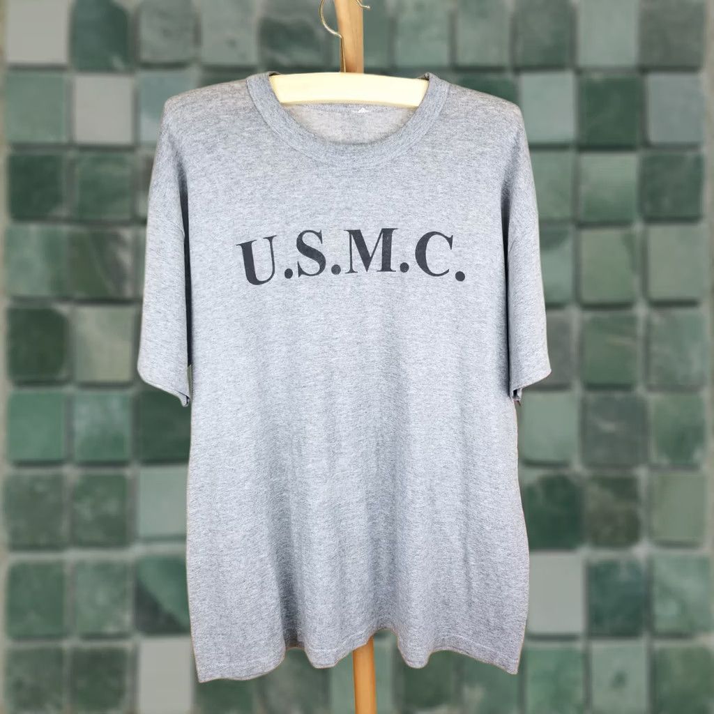 Vintage VINTAGE USMC US MARINE CORP. PT PHYSICAL GRAY T-SHIRT XXL Size US XXL / EU 58 / 5 - 1 Thumbnail