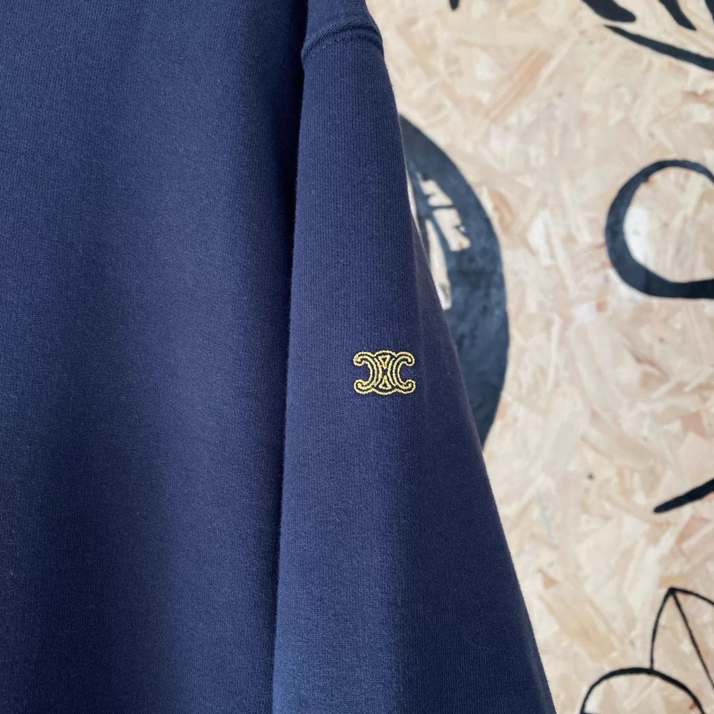 Celine CELINE TriomphePARIS Men’s Oversized Hoodie with Drawstring Size US L / EU 52-54 / 3 - 5 Thumbnail