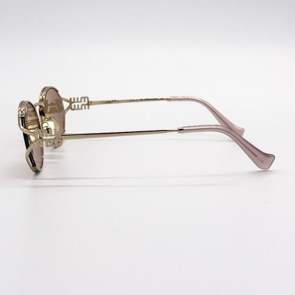 Miu Miu NEW MIU MIU SMU 52Y ZVN20F OVAL WOMEN SUNGLASSES MU52YS ZVN2 Size ONE SIZE - 8 Thumbnail