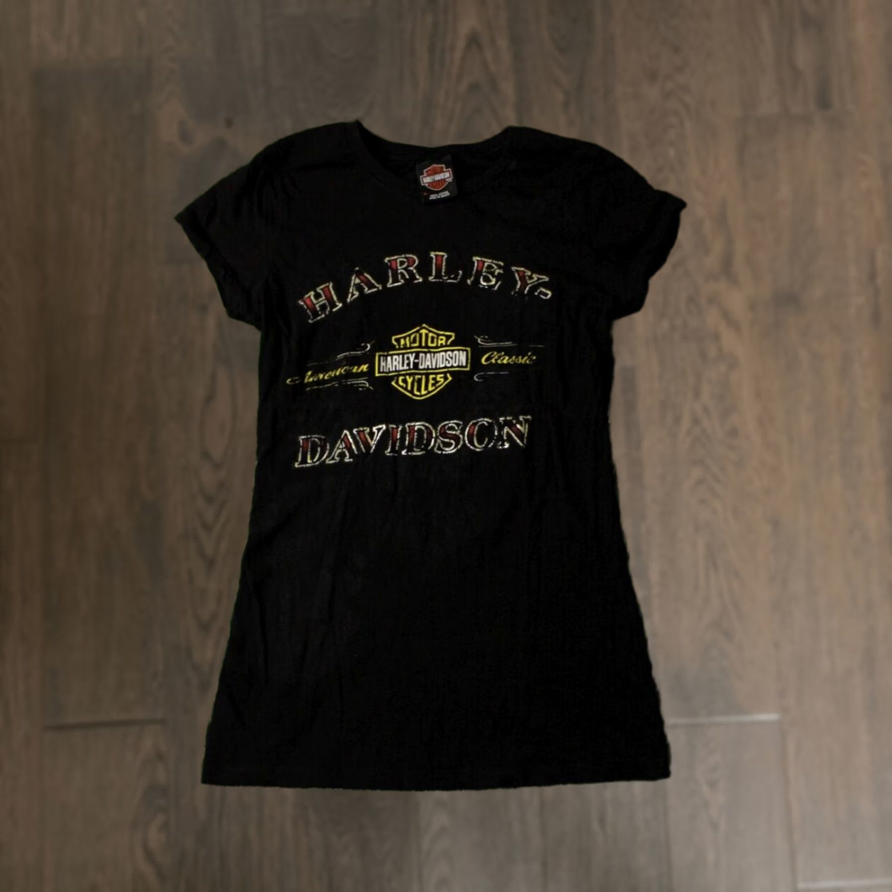 Harley Davidson HARLEY DAVIDSON SHIRT WOMEN T-SHIRT JERSEY OFFICIAL PRODUCT SIZE M COLOR Black and Gray Logo Casual Sleeve Short Sleeve 100% Cotton Women Size M / US 6-8 / IT 42-44 - 1 Thumbnail