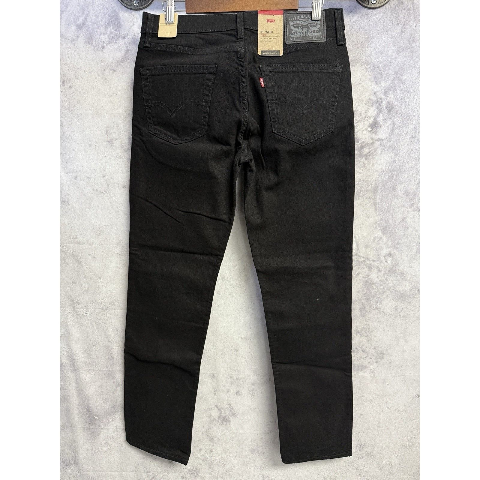 Levi's Levis 511 Slim Fit Jeans Mens 32x34 Black New With Tags NWT Size US 32 / EU 48 - 2 Thumbnail
