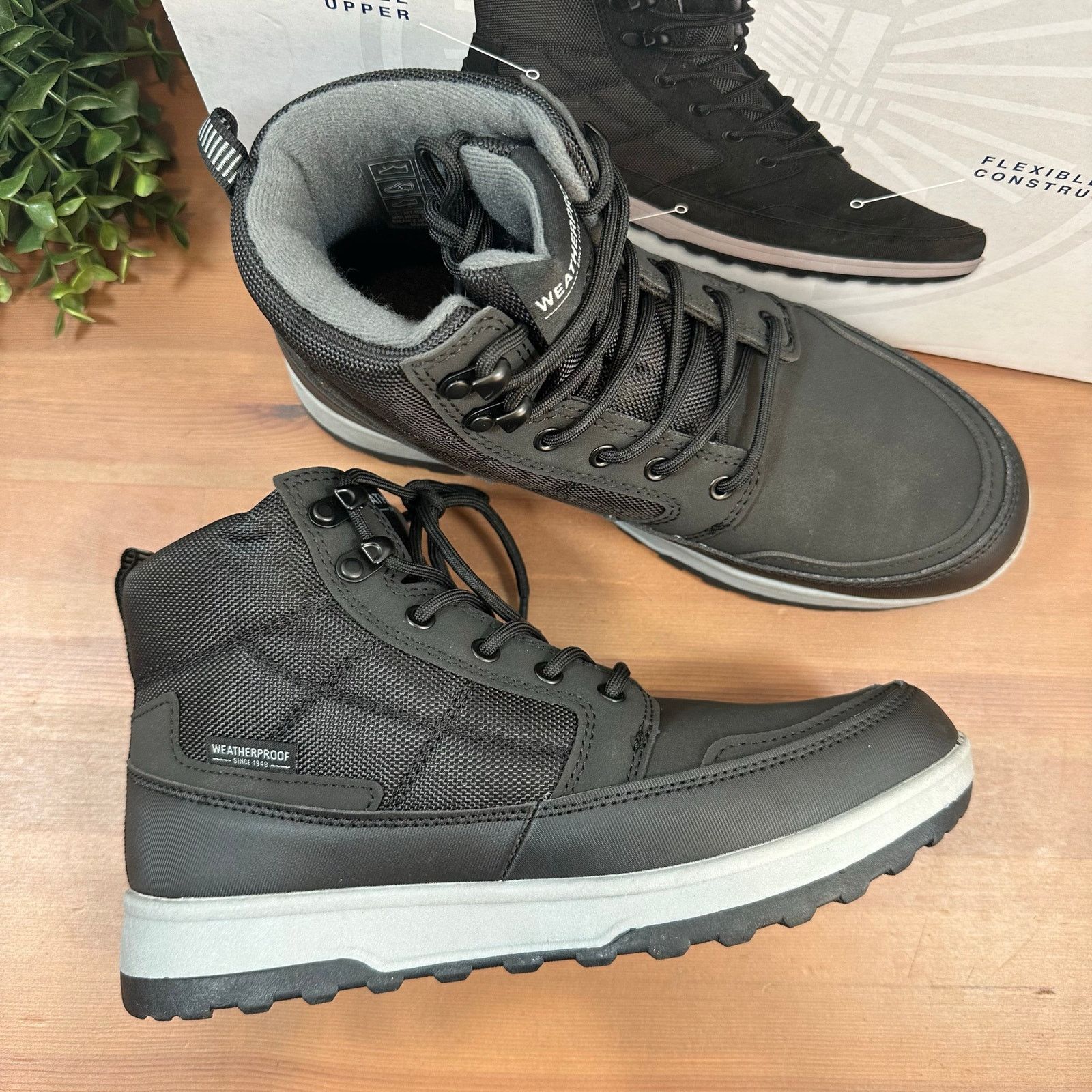 Weatherproof Weatherproof Men's Jenkins Black Sneaker Boots Size 8 Size US 8 / EU 41 - 2 Thumbnail