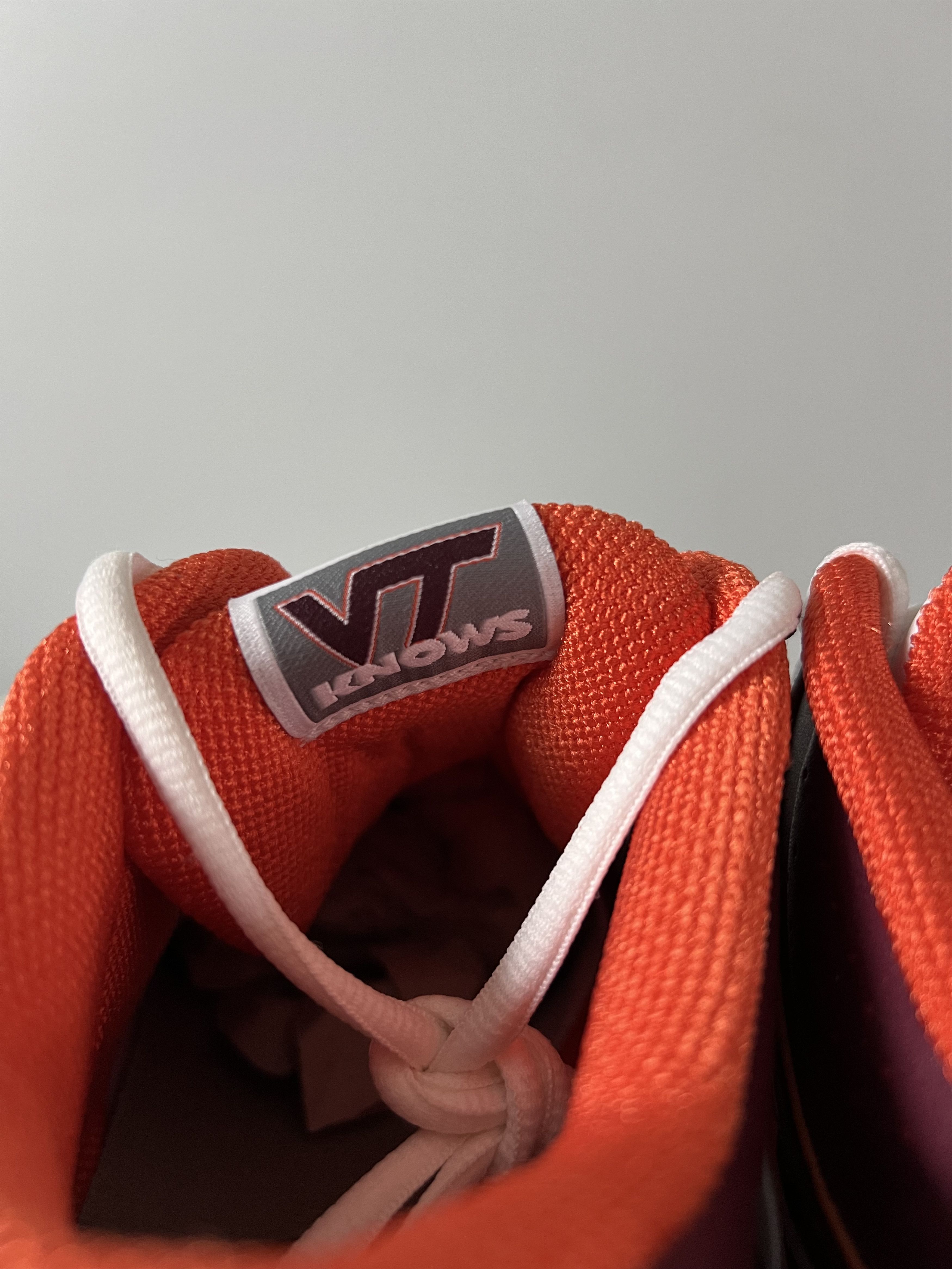 Nike Sample Nike PE Virginia Tech Trainer 1 Mid in White Size US 9 / EU 42 - 6 Thumbnail