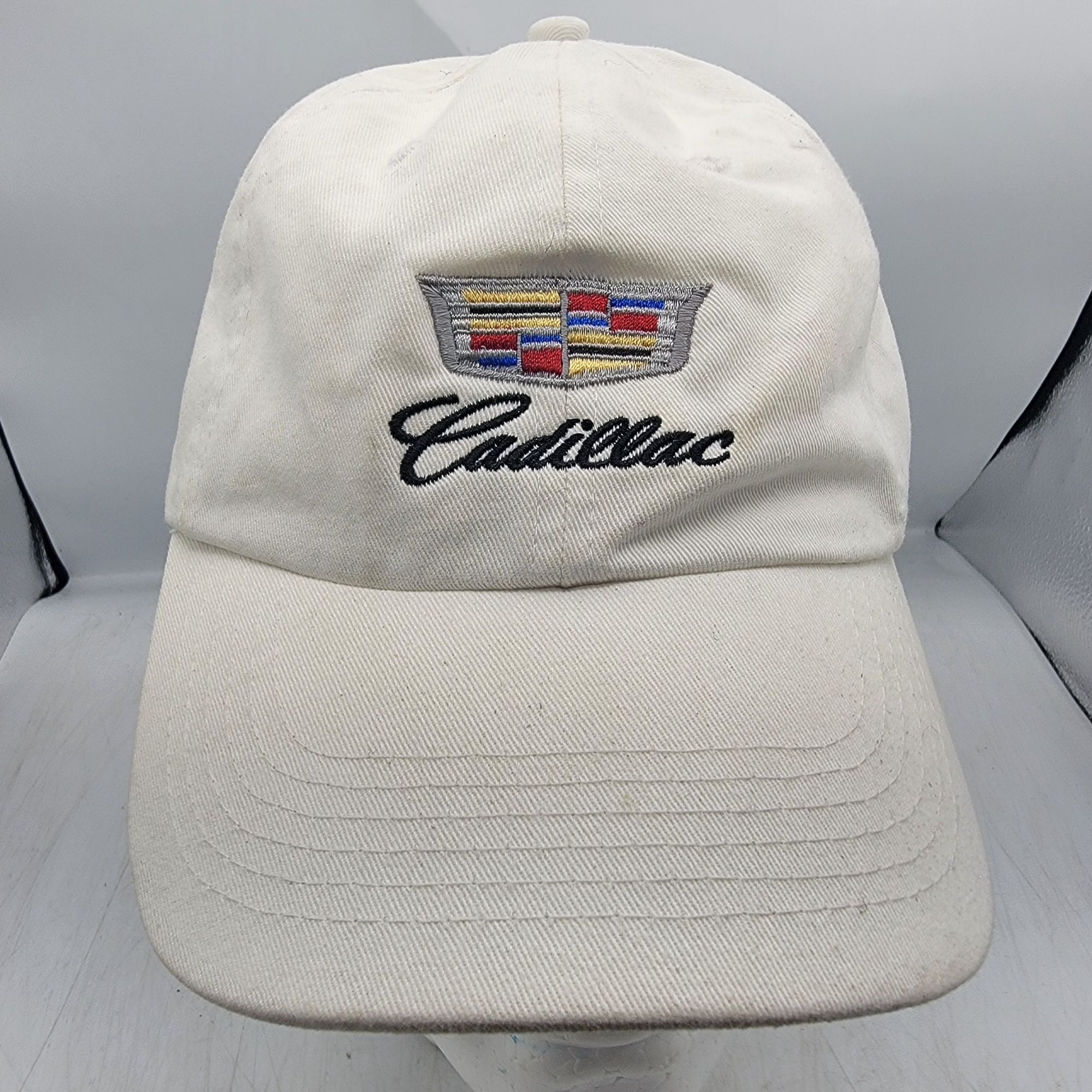 Other Cadillac Logo Cap By Quake City Caps White Hat Cap Adults Ca Size ONE SIZE - 1 Thumbnail