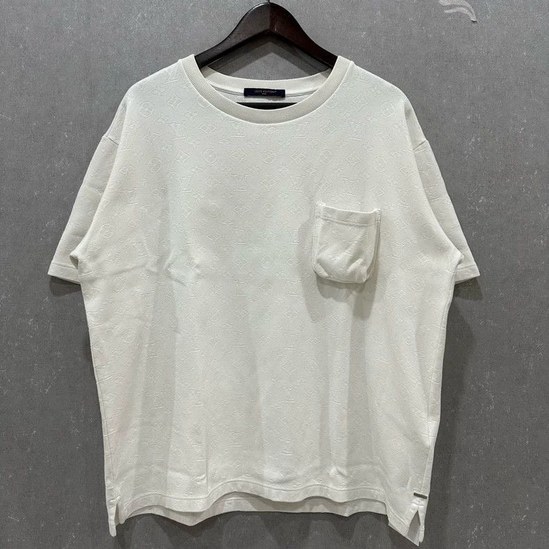 Louis Vuitton Louis Vuitton White 3D presbyopic full print short sleeve Size US XXL / EU 58 / 5 - 1 Thumbnail