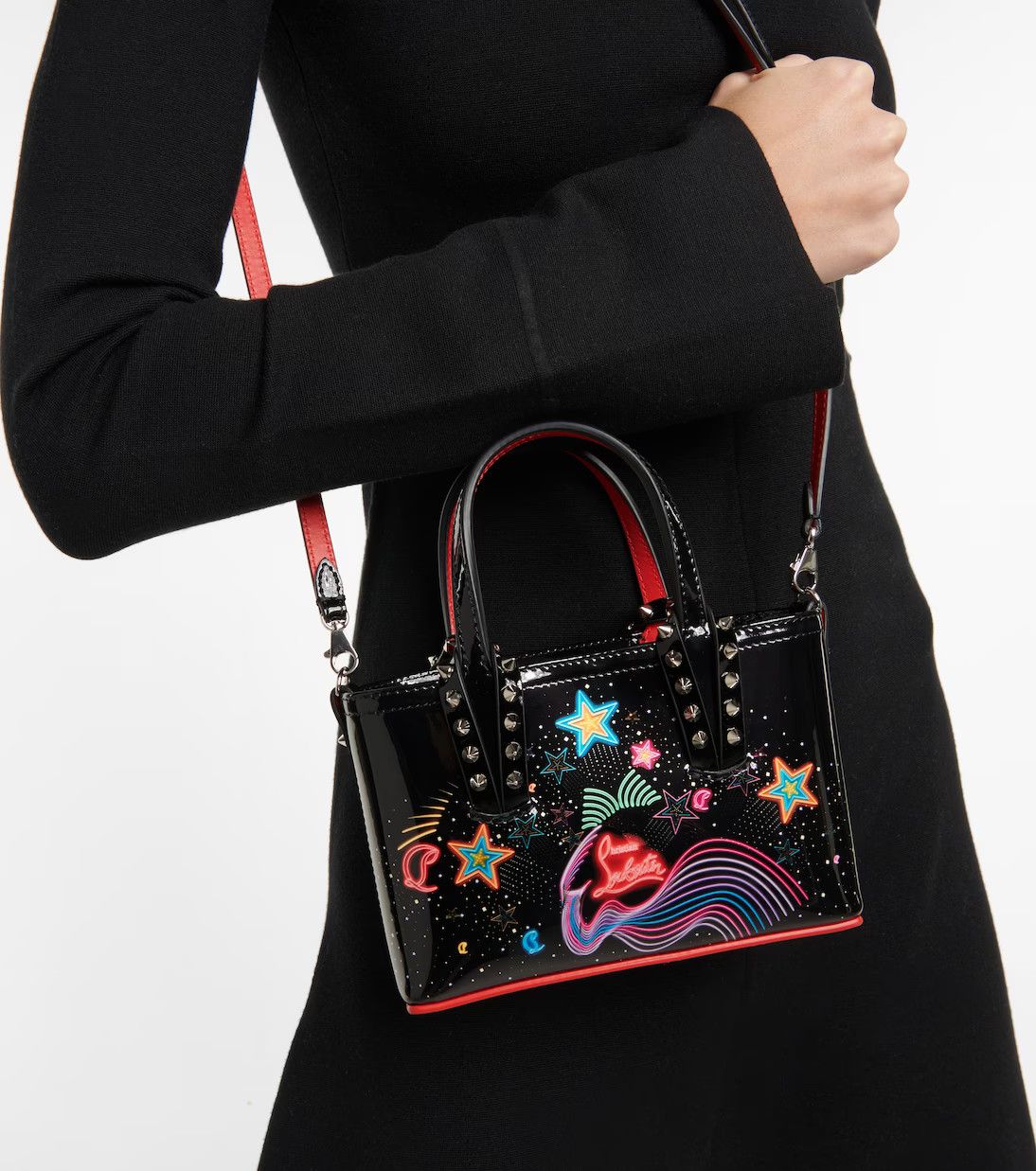 Christian Louboutin o1s1wg111124 Size: OS/ Cabata Mini Tote Bag in Black Size ONE SIZE - 3 Thumbnail