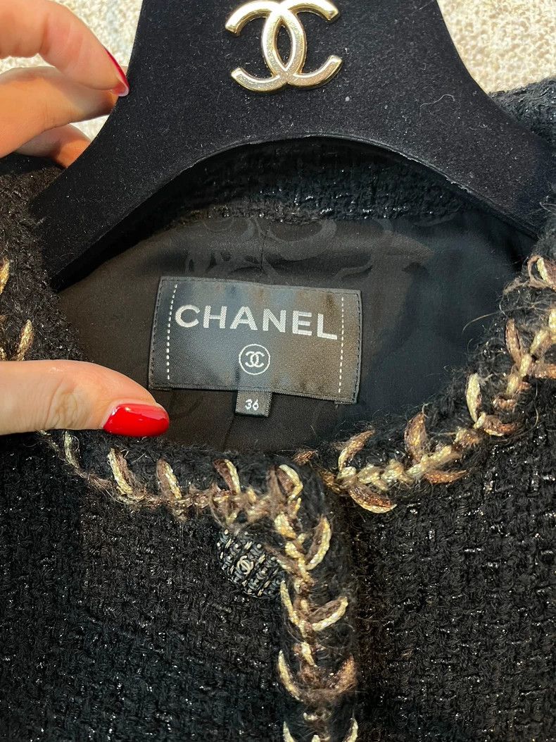 Chanel Chanel Forest Series Show Black Woven Irregular Hem Long-s Size XS / US 0-2 / IT 36-38 - 4 Thumbnail