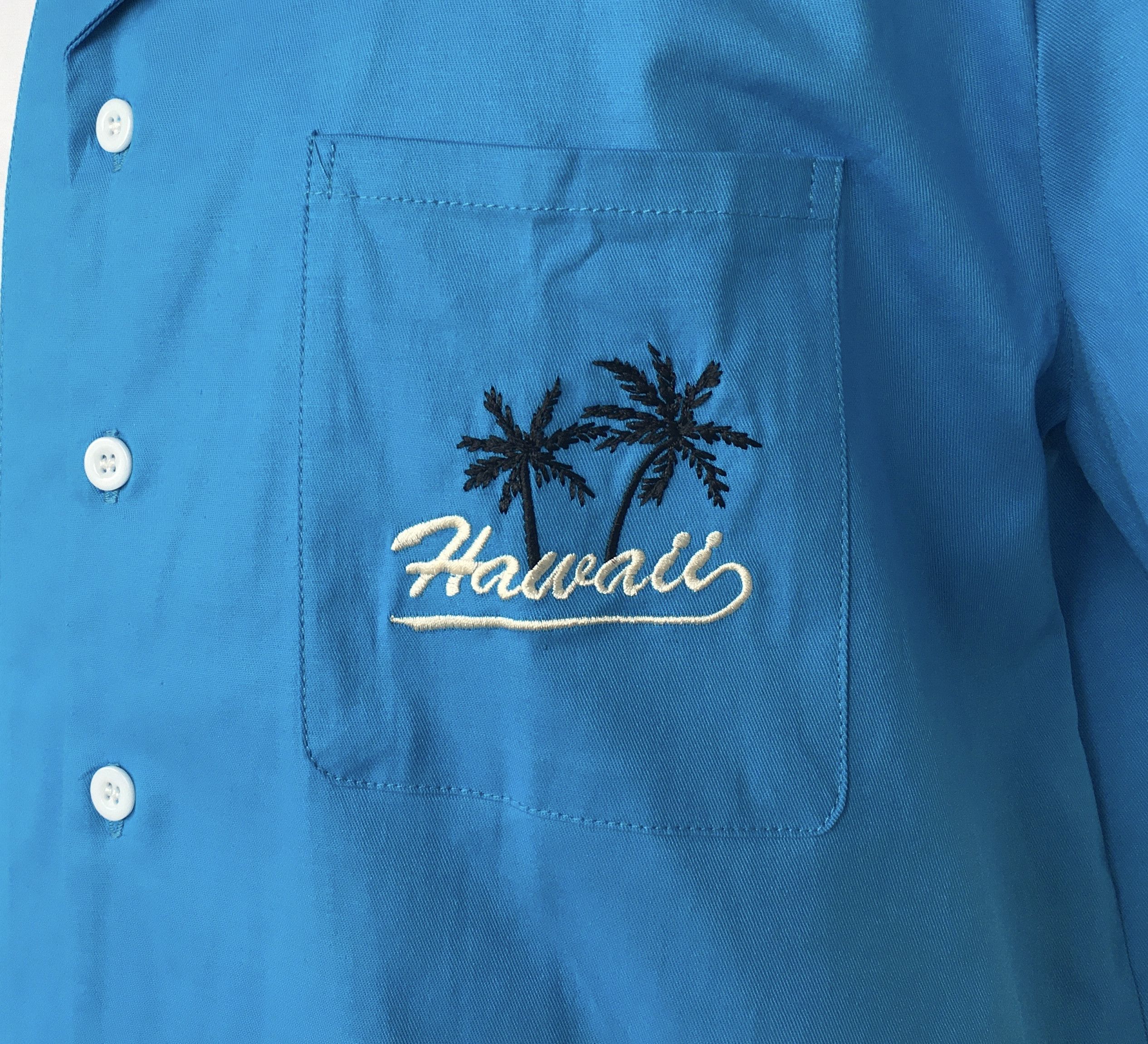 Other Embroidery Blue Hawaiian Summer Beach Shirts Size US L / EU 52-54 / 3 - 6 Thumbnail