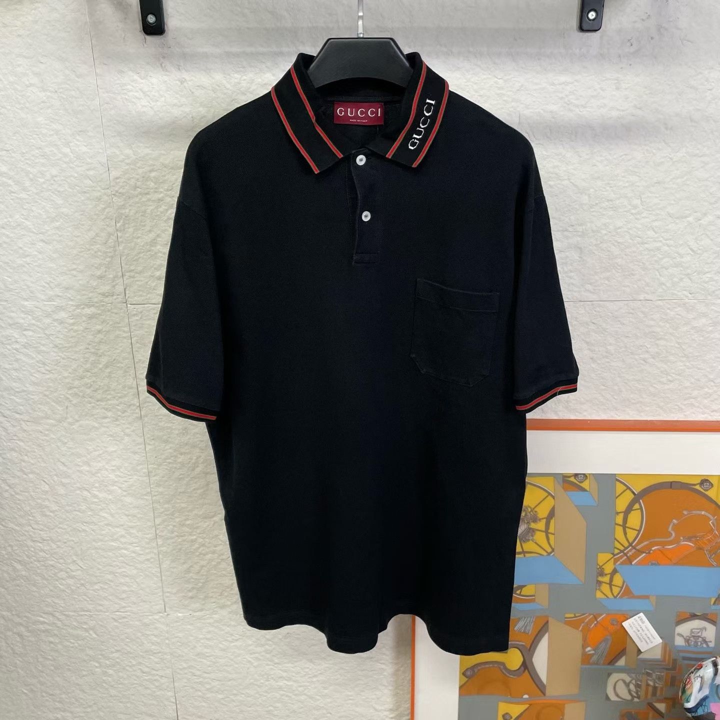Gucci Gucci 2025 Collar Letter Polo Shirt Size US M / EU 48-50 / 2 - 1 Thumbnail