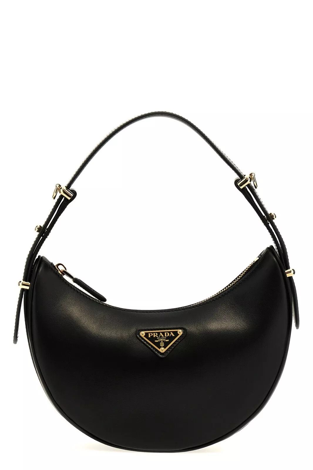 Prada PRADA Arque Small Black Leather Shoulder Bag $2850 New Size ONE SIZE - 1 Thumbnail