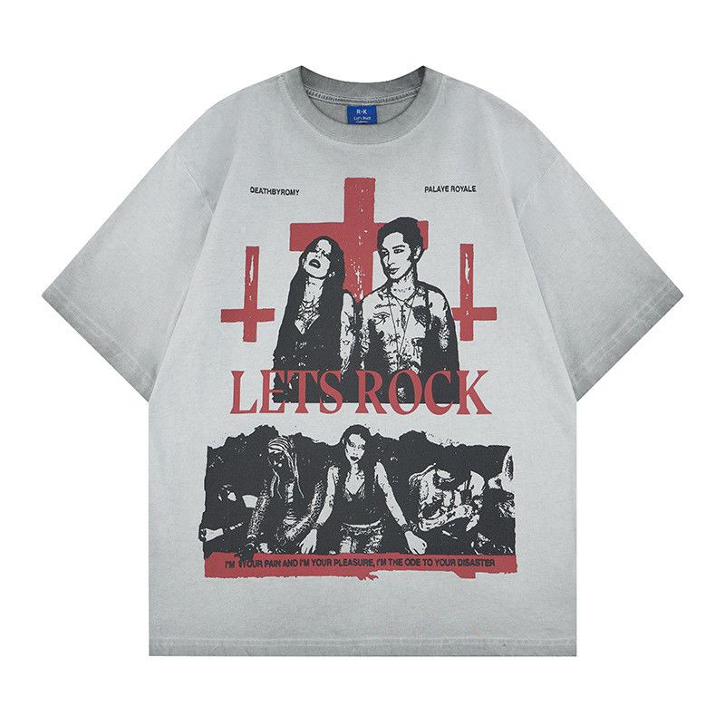 Vintage Vintage Washed & Distressed Rock Band Graphic T-Shirt Size US M / EU 48-50 / 2 - 1 Thumbnail