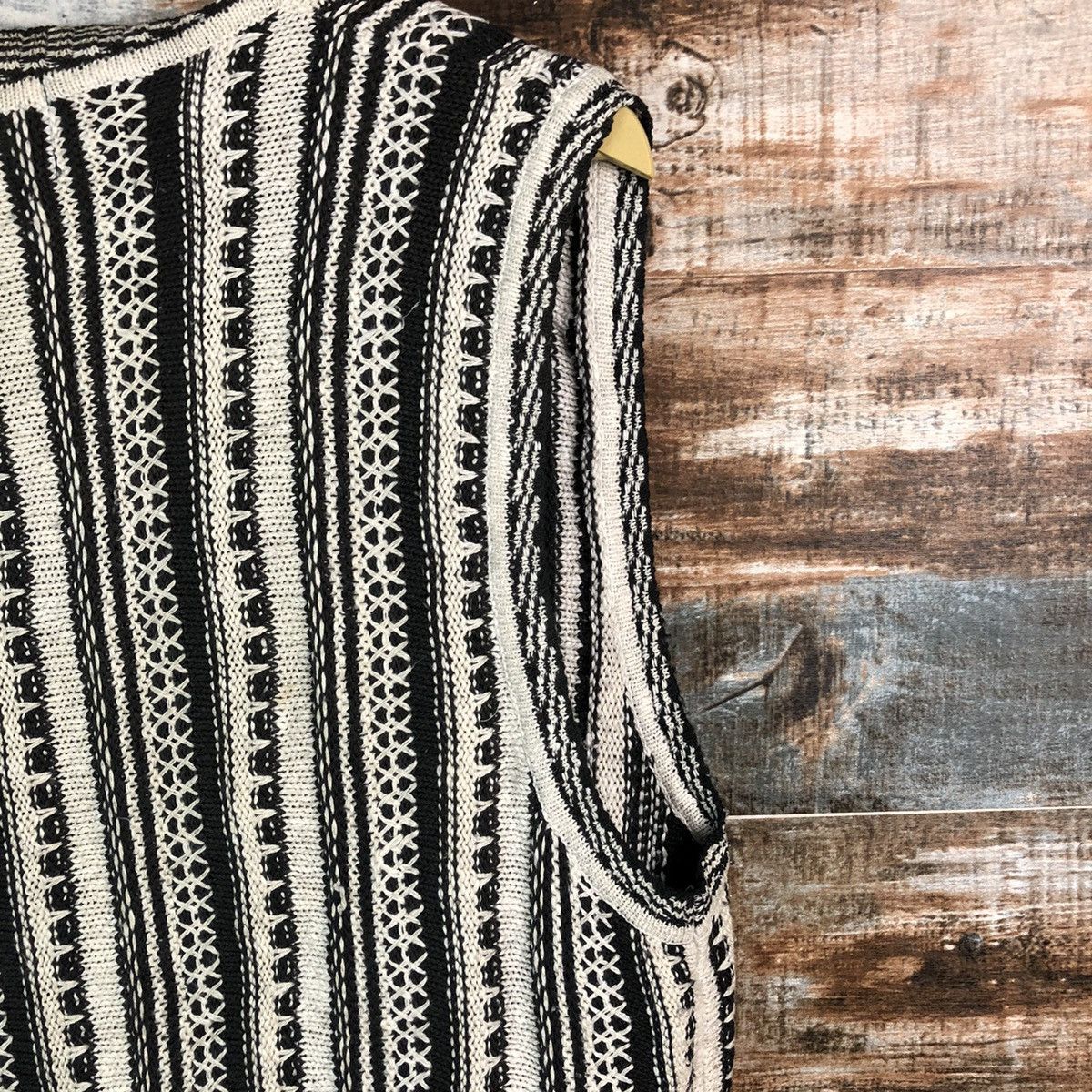 The Masters Masters knitwear Cardigan Vest like coogi #A2303 Size US L / EU 52-54 / 3 - 16 Thumbnail
