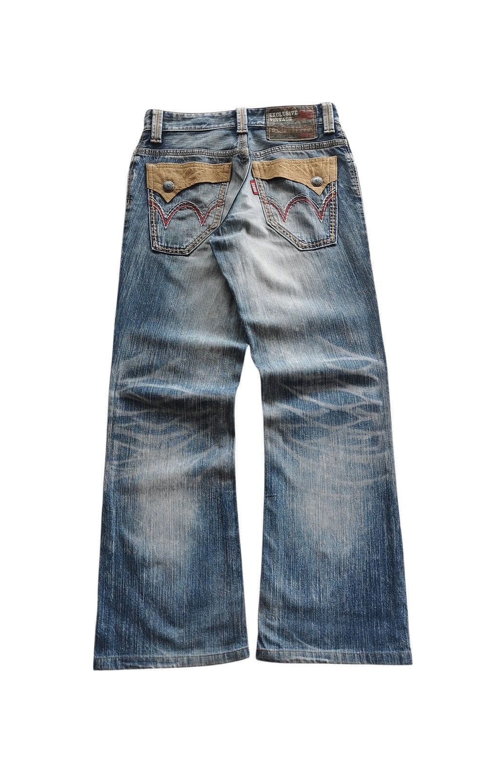 Edwin Vintage ED Edwin Flared Bootcuts Distressed Denim Jeans Size US 29 - 2 Thumbnail
