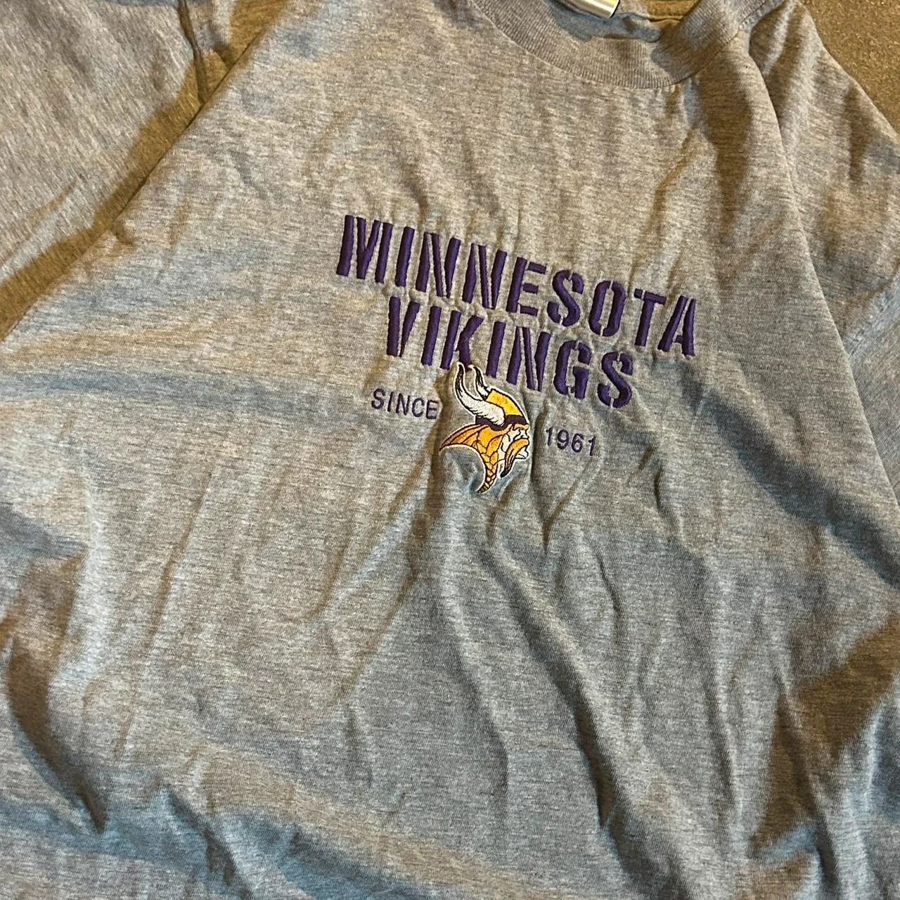 NFL 90s Grey vintage Minnesota Vikings shirt Size US M / EU 48-50 / 2 - 3 Thumbnail