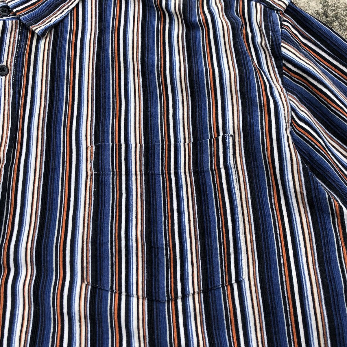 Designer × Japanese Brand × Kansai Yamamoto 🔥Rare🔥🇯🇵Kansai Yamamoto Corduroy Stripe Western Button Shirts Size US XXL / EU 58 / 5 - 4 Thumbnail