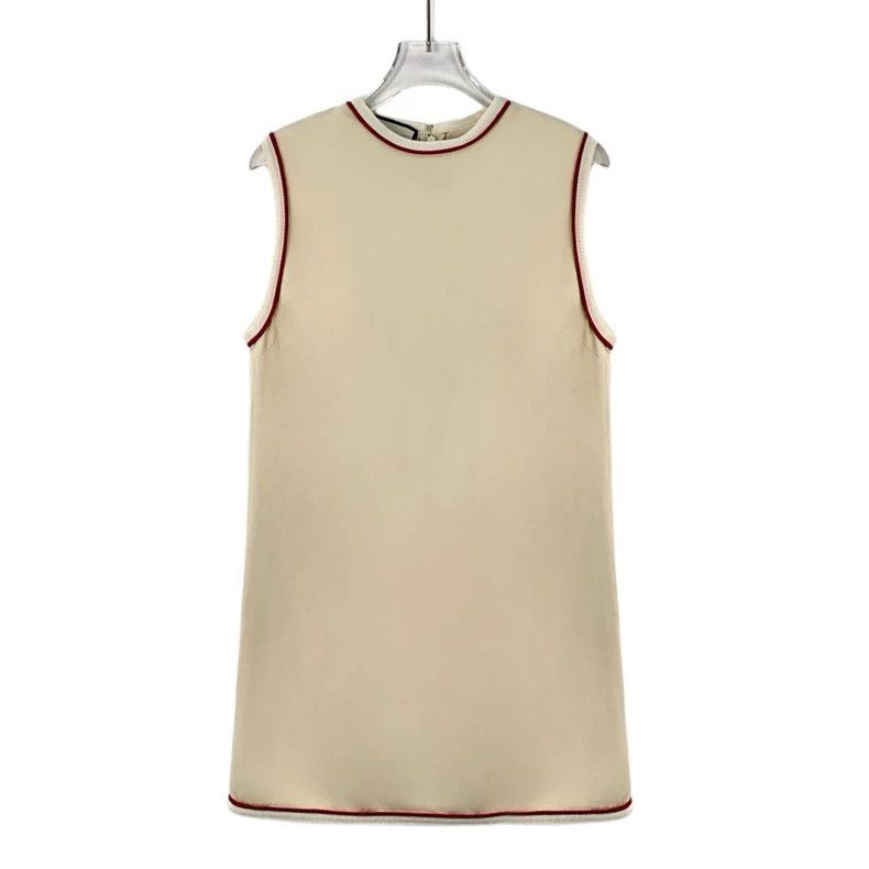 Gucci Gucci Round-neck sleeveless dress with beige trim Size XS / US 0-2 / IT 36-38 - 1 Thumbnail