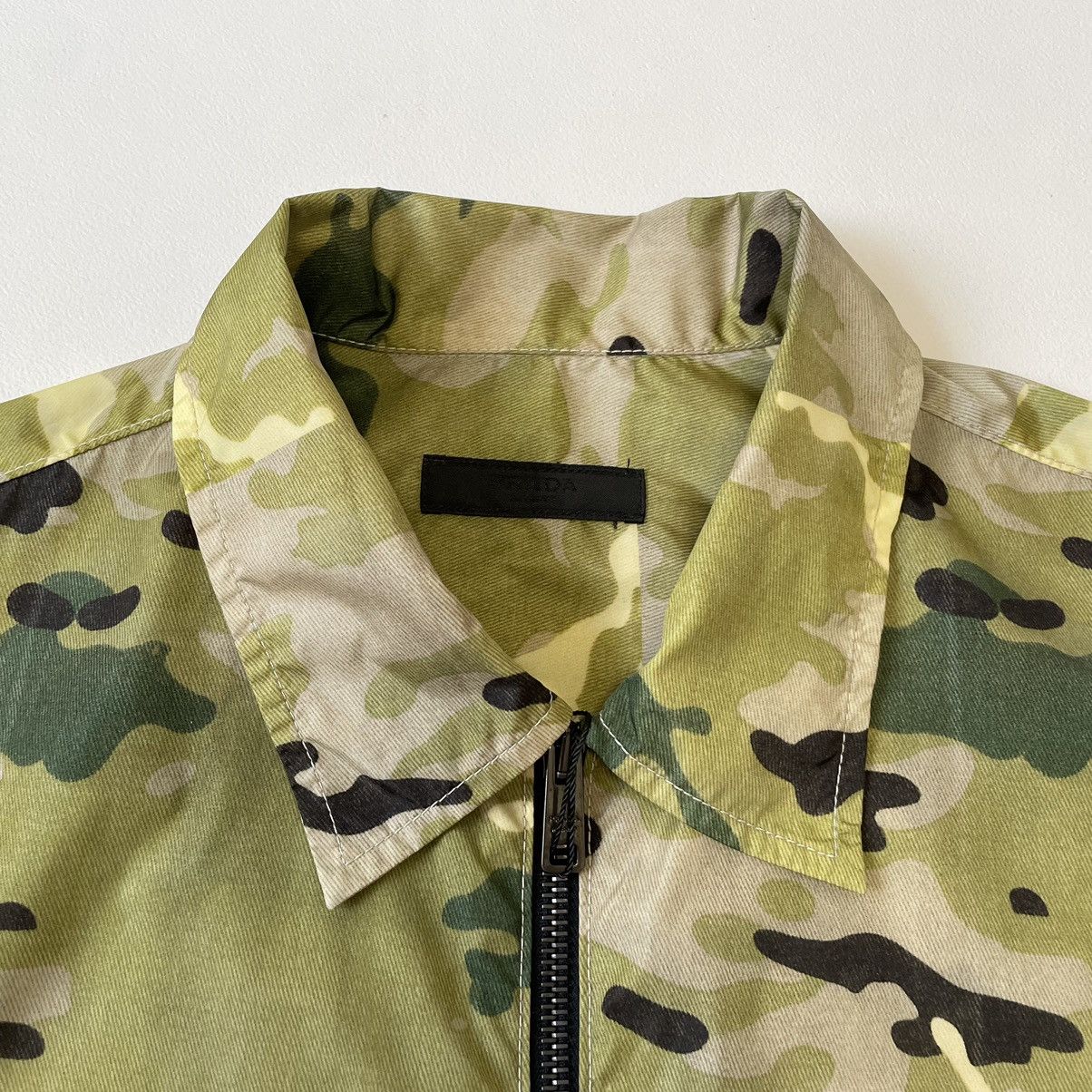 Prada S/S 17 Sample Nylon Camo Zip Jacket Size US M / EU 48-50 / 2 - 3 Thumbnail