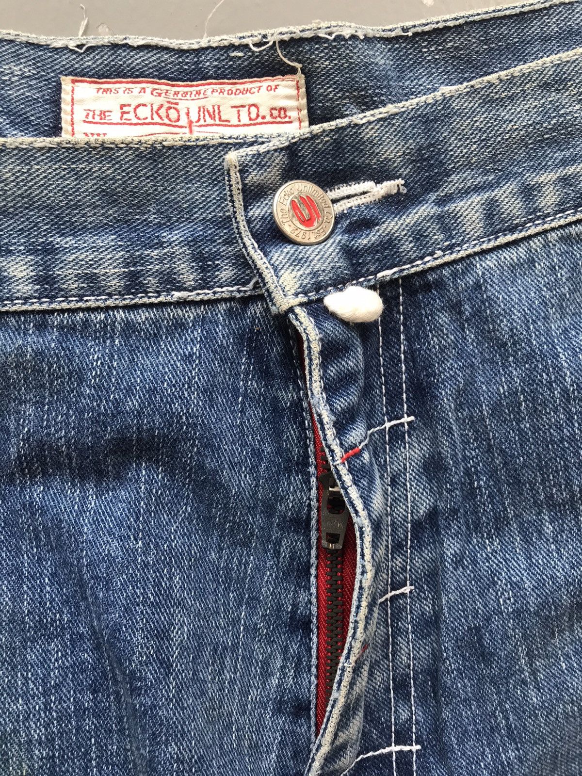 Ecko Unltd. × Vintage Vintage Ecko UNLTD baggy fit big pockets cargodenim Size US 41 - 6 Thumbnail