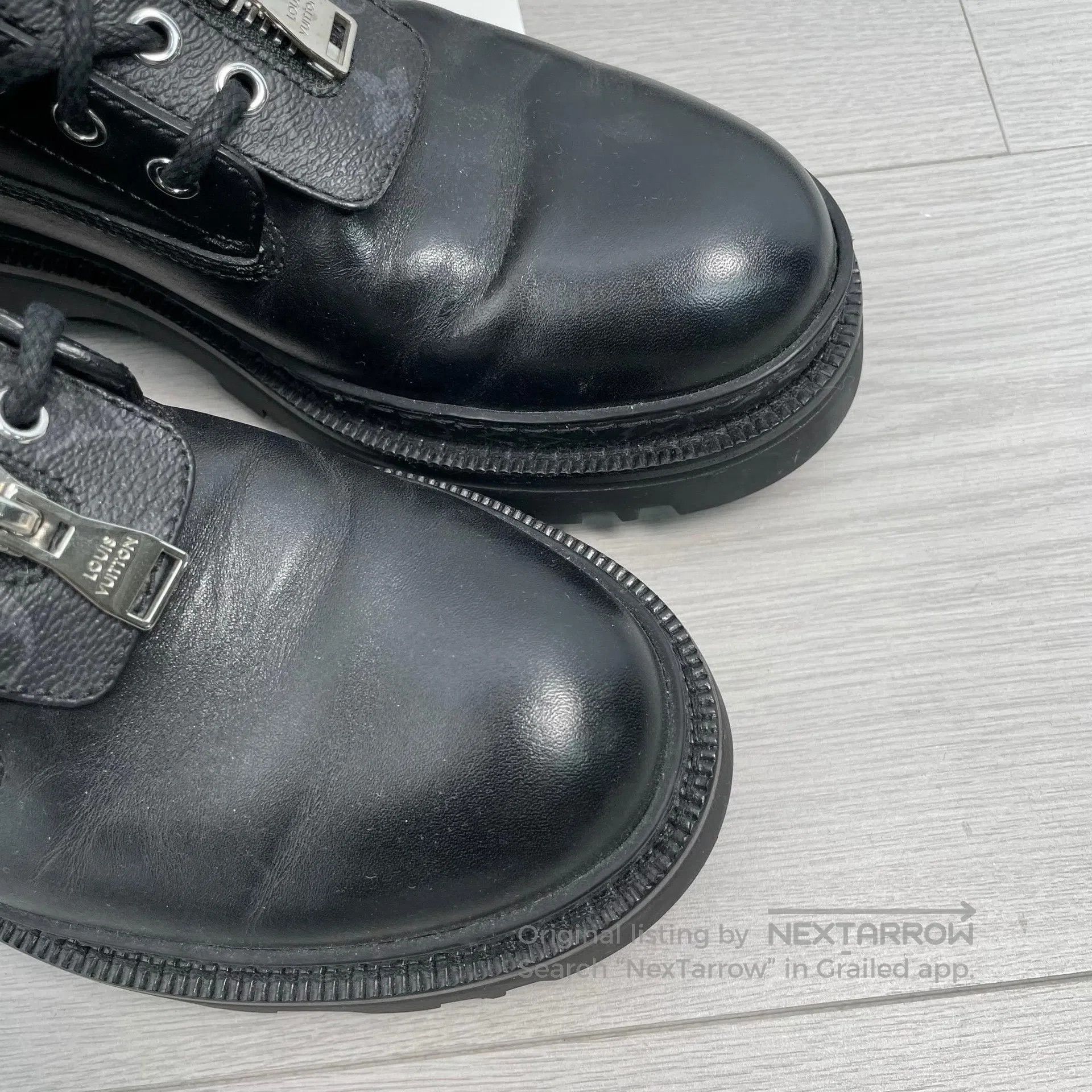 Louis Vuitton Louis Vuitton Black silver buckle leather shoes| Size US 6.5 / EU 39-40 - 9 Thumbnail