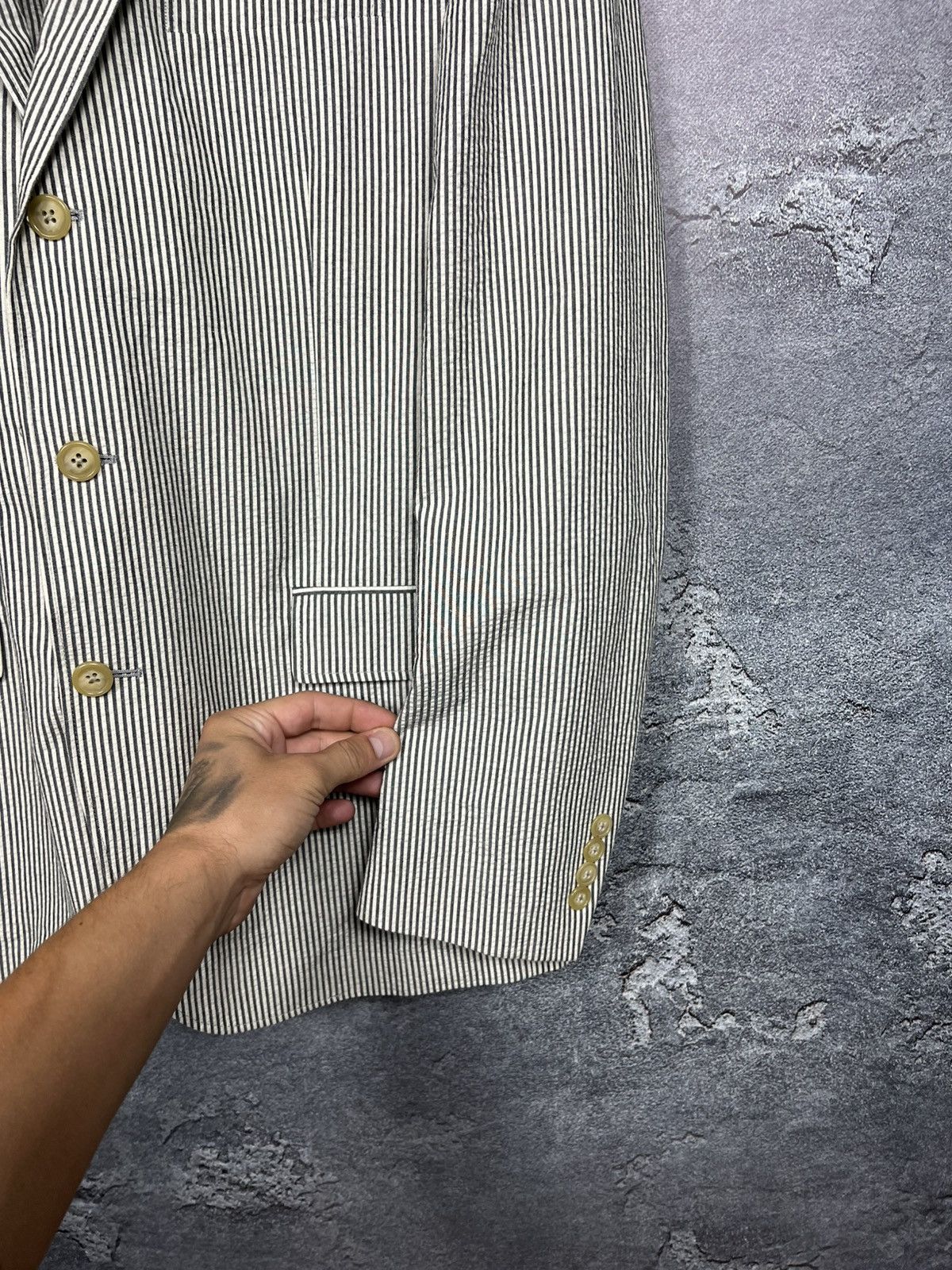 Polo Ralph Lauren Nwt Vintage Polo Ralph Lauren Ribber Blazer Size 44R Size 44R - 6 Thumbnail