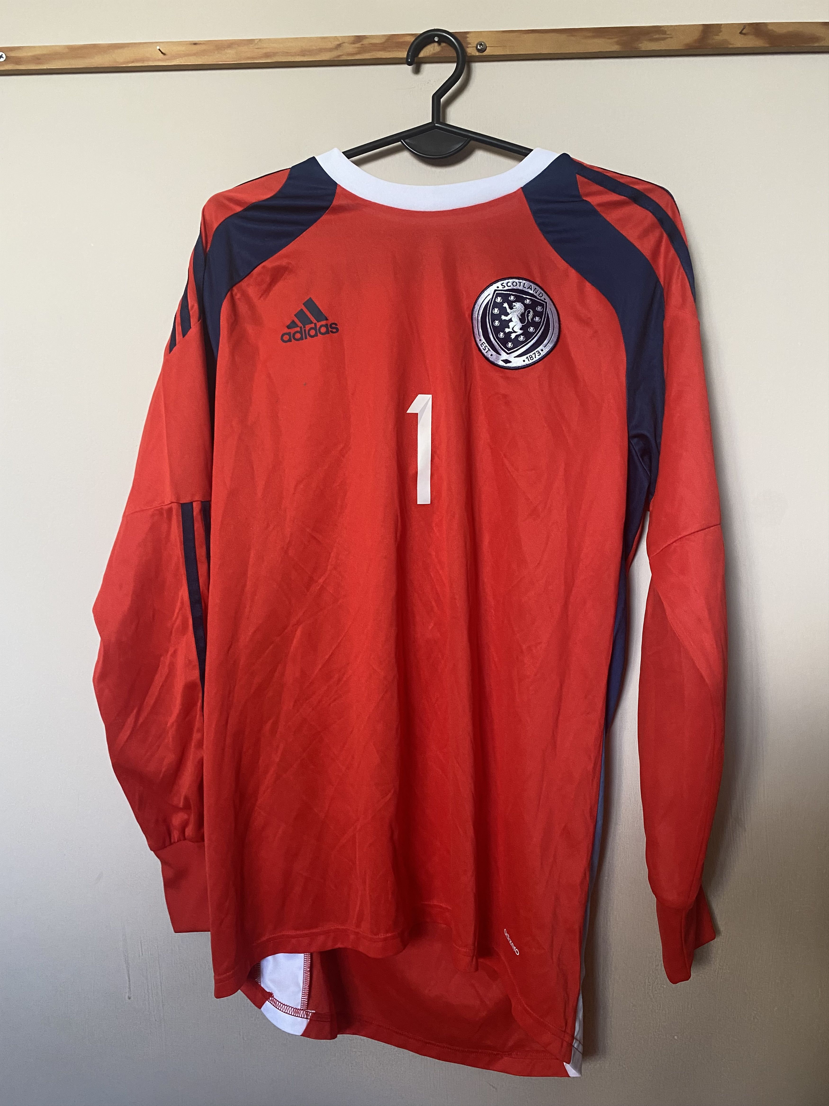 Adidas SCOTLAND - 2013 - 2014 - S - Adidas - Long Sleeve - UNIQUE Size US S / EU 44-46 / 1 - 2 Thumbnail