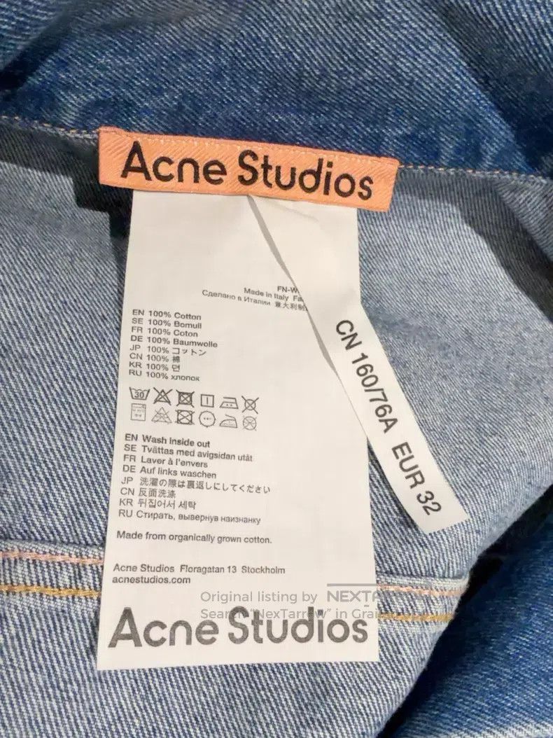 Acne Studios Acne Studios Retro Loose Fit Classic Long Sleeve Shirt Den Size 4XL / US 24-26 - 5 Thumbnail