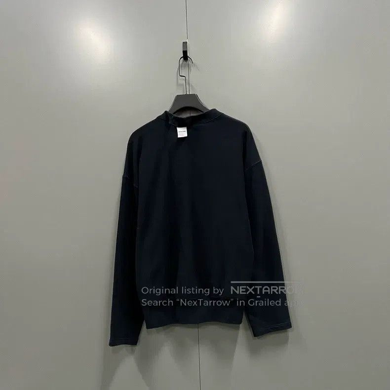 Vetements Vetements Black Embroidered Logo Destroyed Sweatshirt Size US S / EU 44-46 / 1 - 4 Thumbnail