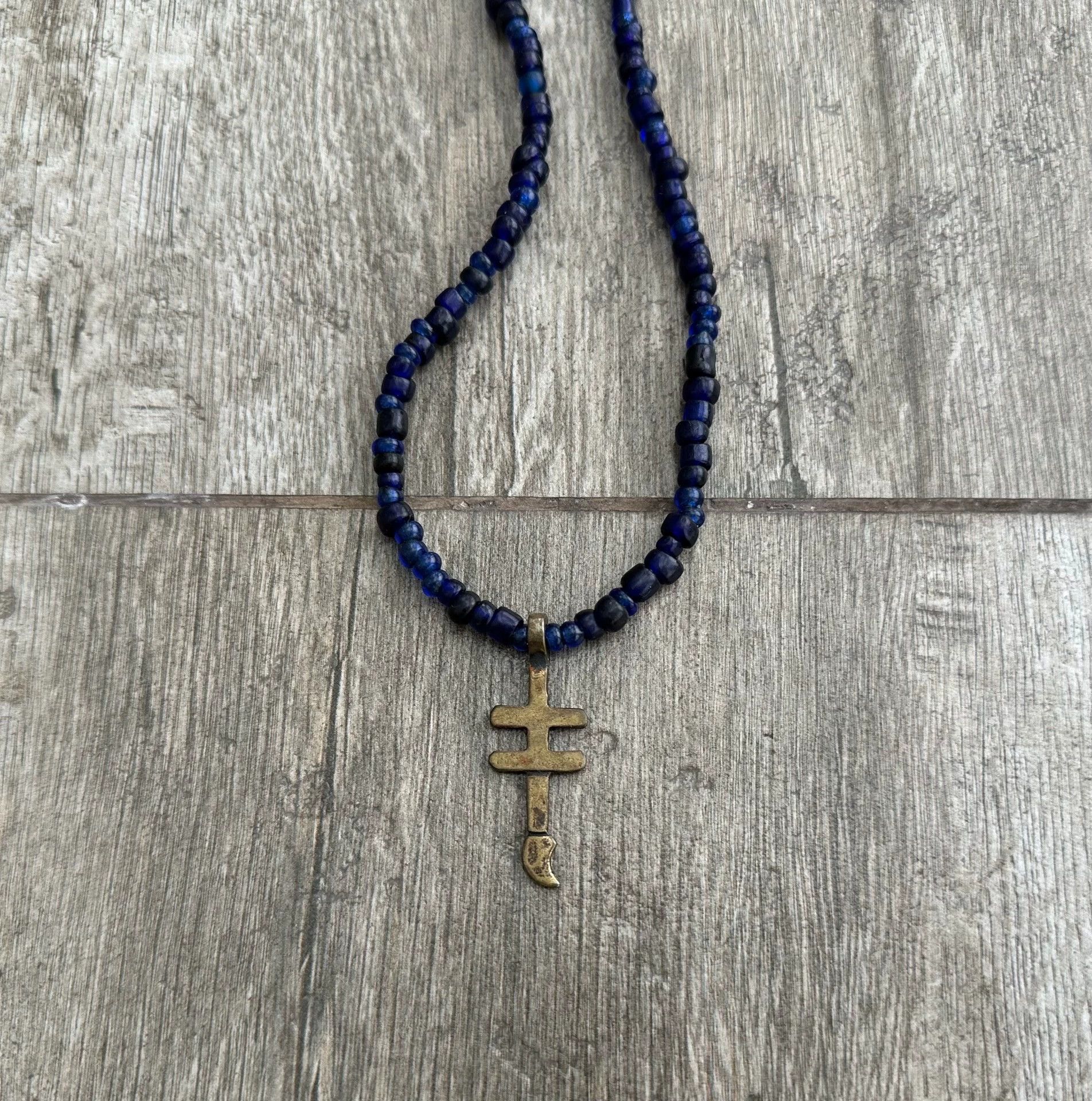 Visvim VISVIM Blue Natural Old Glass Bead Necklace Size ONE SIZE - 3 Thumbnail