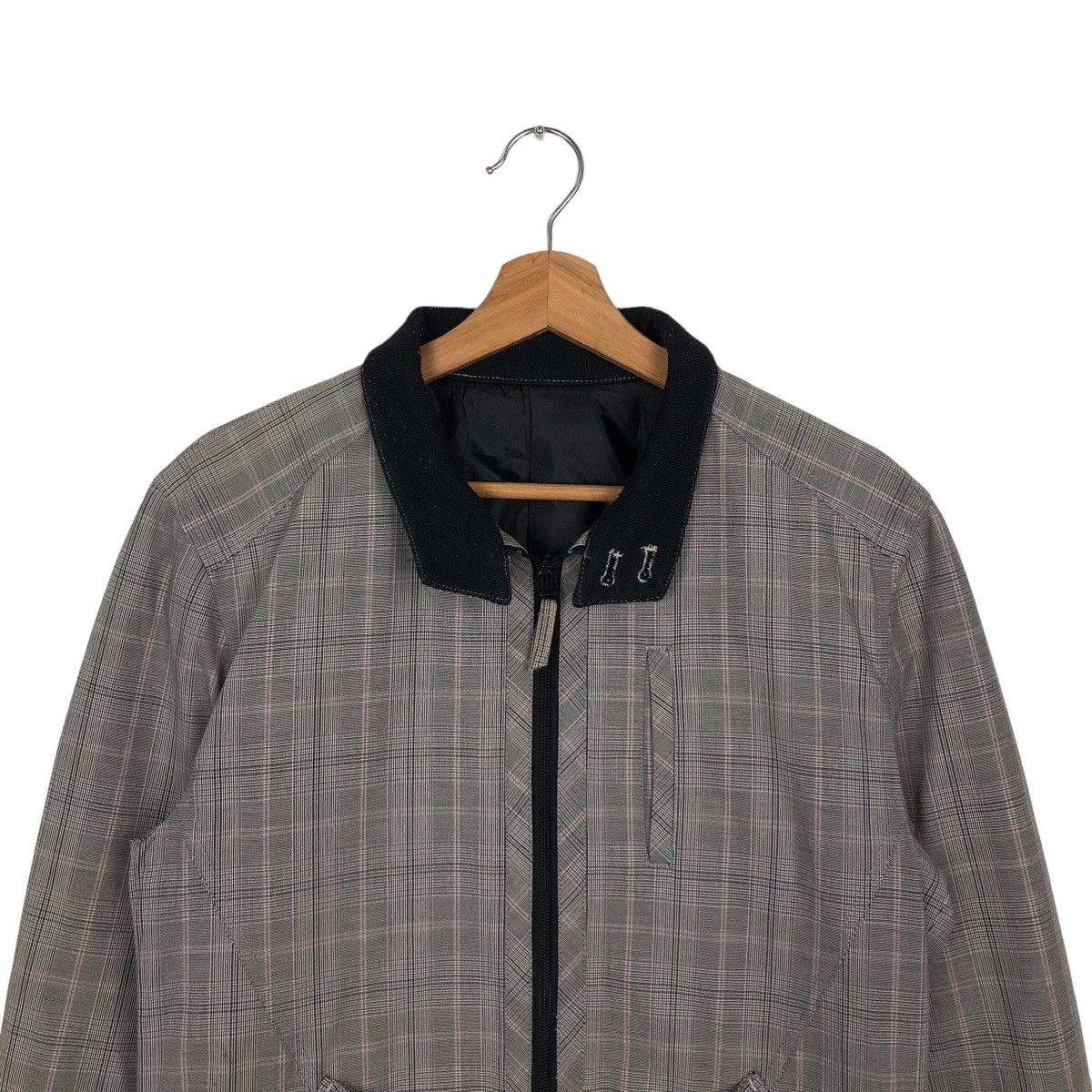 Japanese Brand VINTAGE BOMBER JACKET KLEIN PLUS HOMME TARTAN DESIGN Size US M / EU 48-50 / 2 - 2 Thumbnail