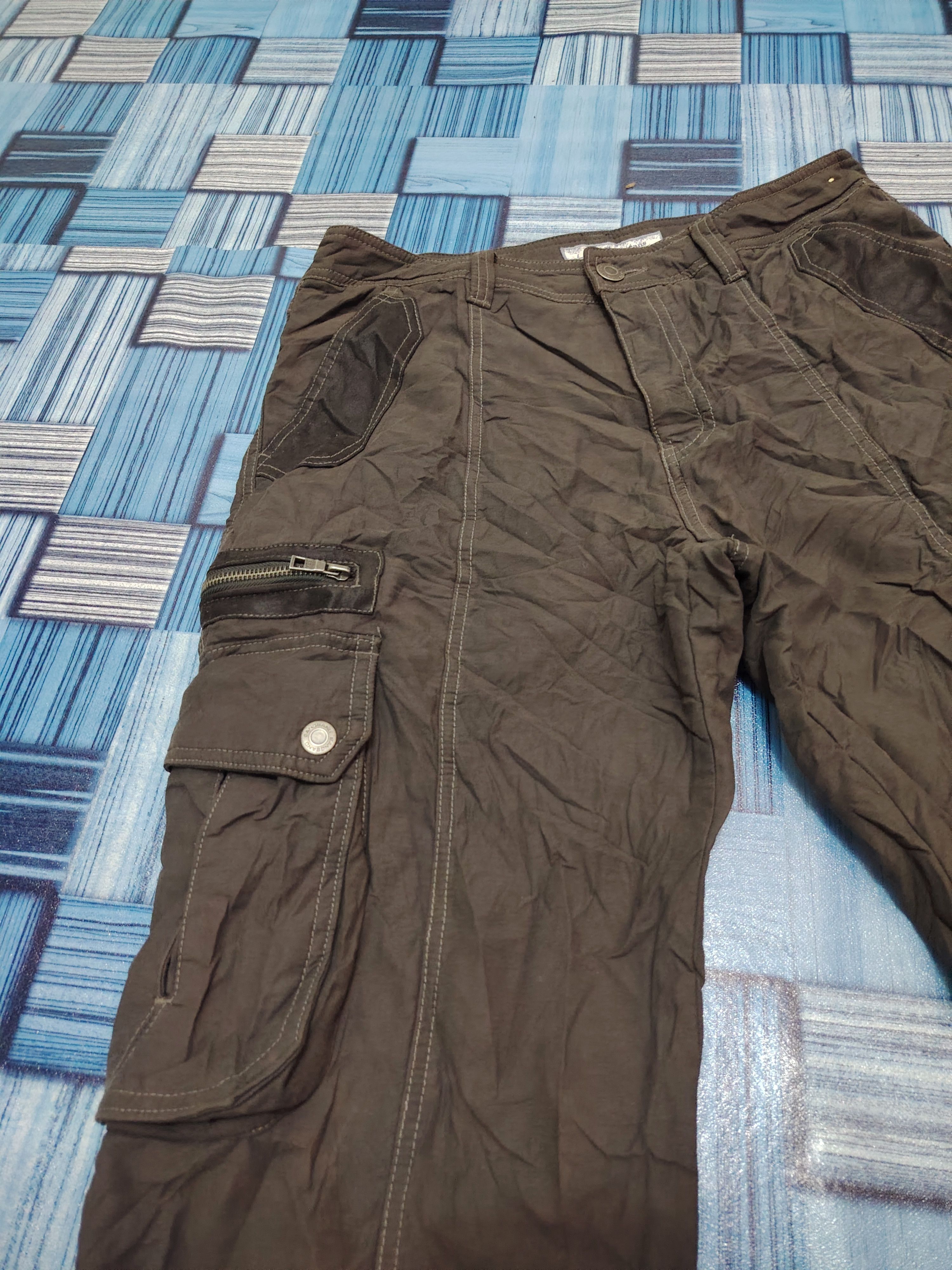 Vintage 90s Bang Bang Jeans Cargo Double Layer Pants Size US 32 / EU 48 - 3 Thumbnail