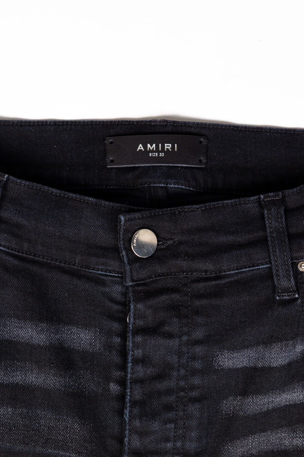 Amiri Amiri Leopard Patch Ripped Denim Size US 33 - 8 Thumbnail